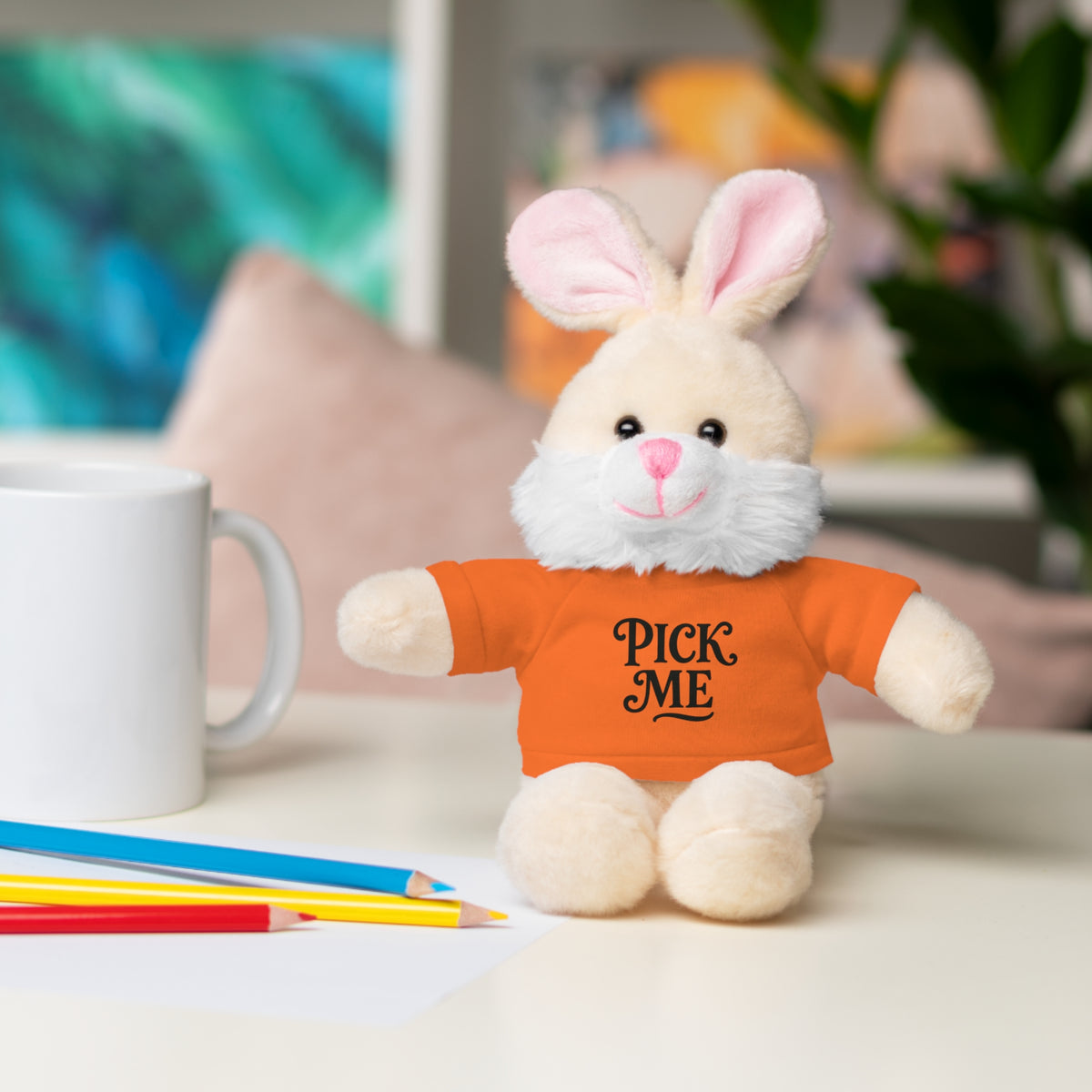 Pick Me Plush Bear with Tee — Cute Stuffed Animal Gift