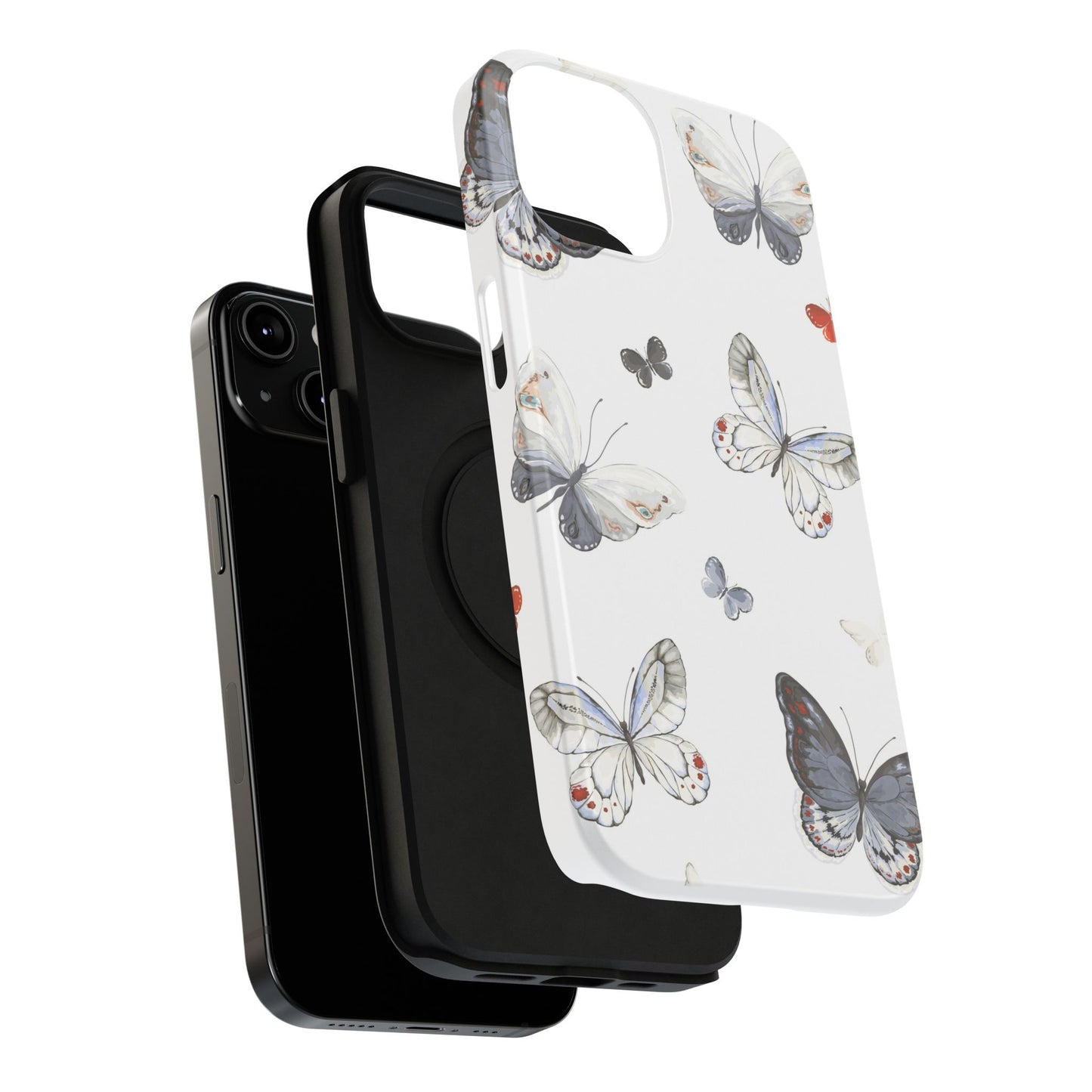 Butterfly Impact-Resistant Phone Case, Elegant Phone Cover, Gifts for Her, Nature Lovers, Eco-friendly Design, Cute Butterfly Case