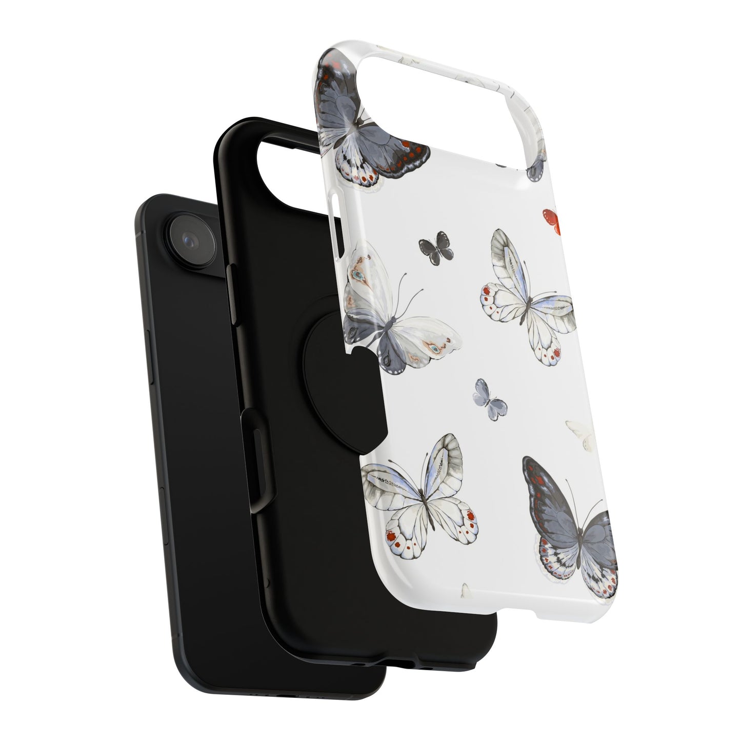 Butterfly Impact-Resistant Phone Case, Elegant Phone Cover, Gifts for Her, Nature Lovers, Eco-friendly Design, Cute Butterfly Case