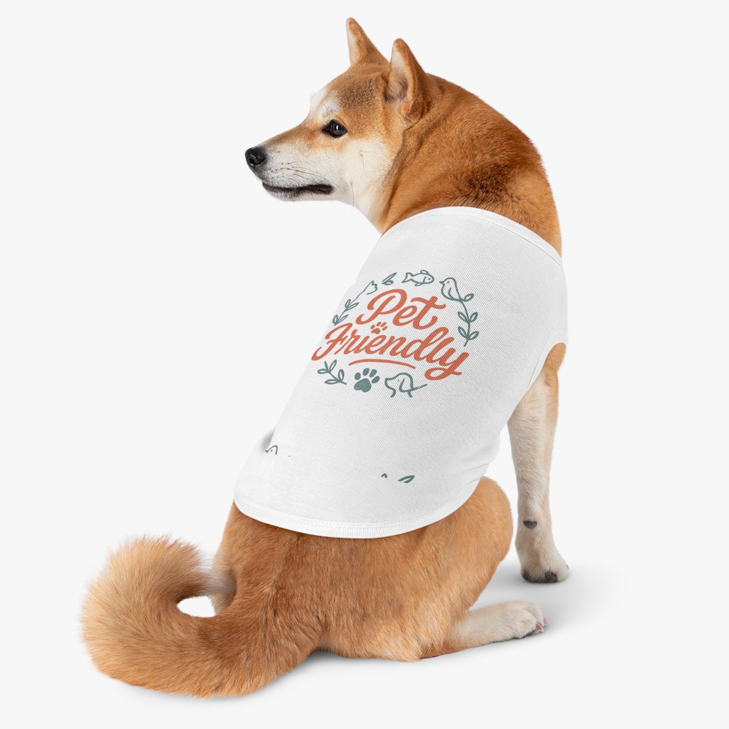 Pet Tank Top - "Pet Friendly" Graphic Dog & Cat Shirt