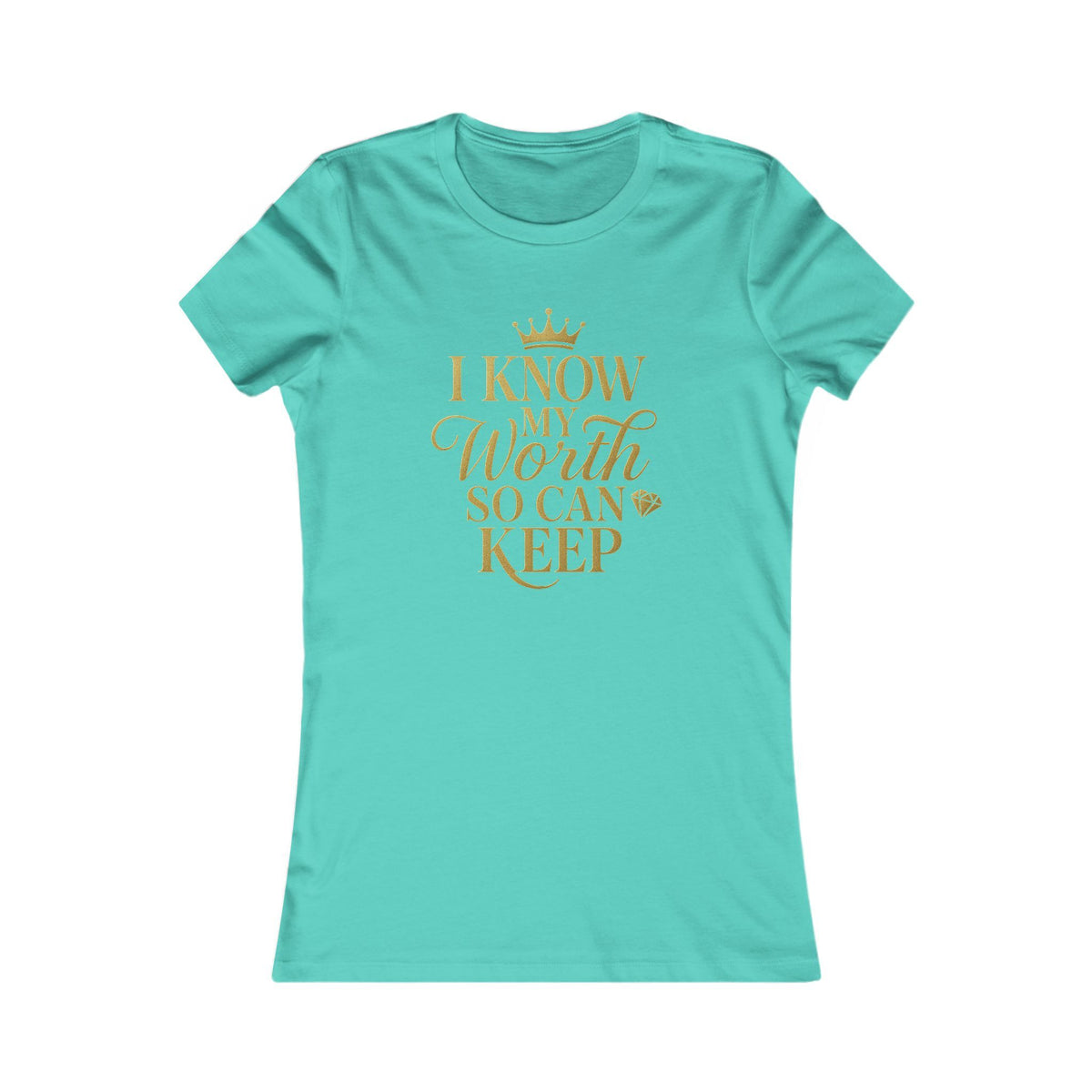 Empowering Women's Tee - "I Know My Worth" Statement Shirt