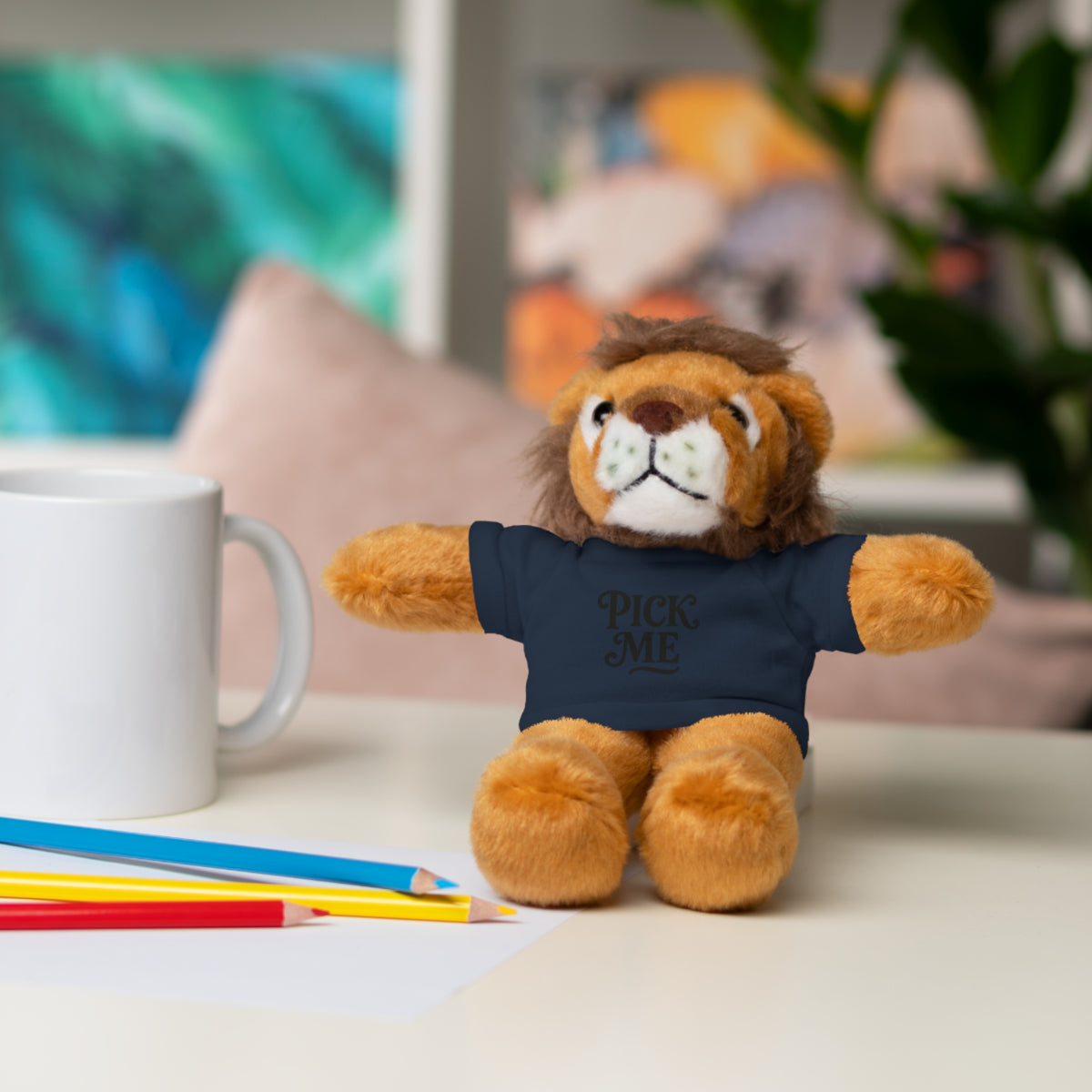 Pick Me Plush Bear with Tee — Cute Stuffed Animal Gift