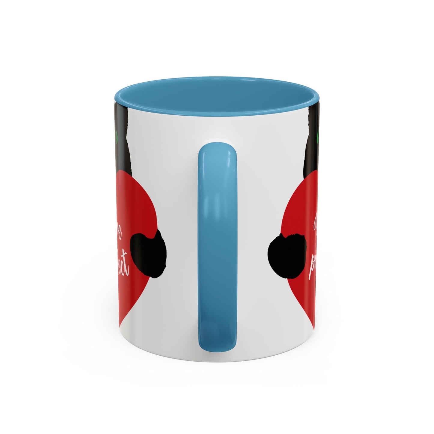 Purrfect Cat Heart Accent Coffee Mug – "You're Purrfect" 11/15oz