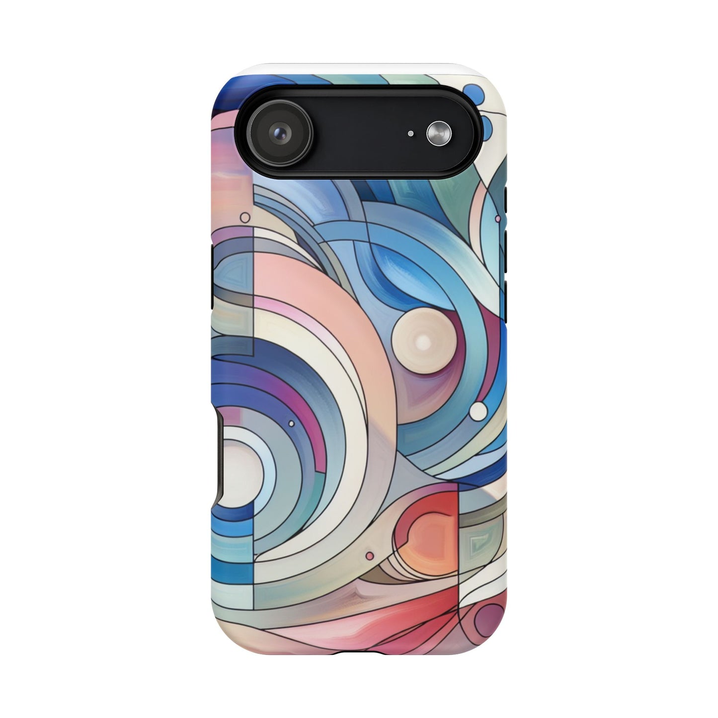 Artistic Magnetic Phone Case | Abstract Colorful Design, Unique Gift for Artists, Stylish Protection, Holiday Essentials, Phone Accessory