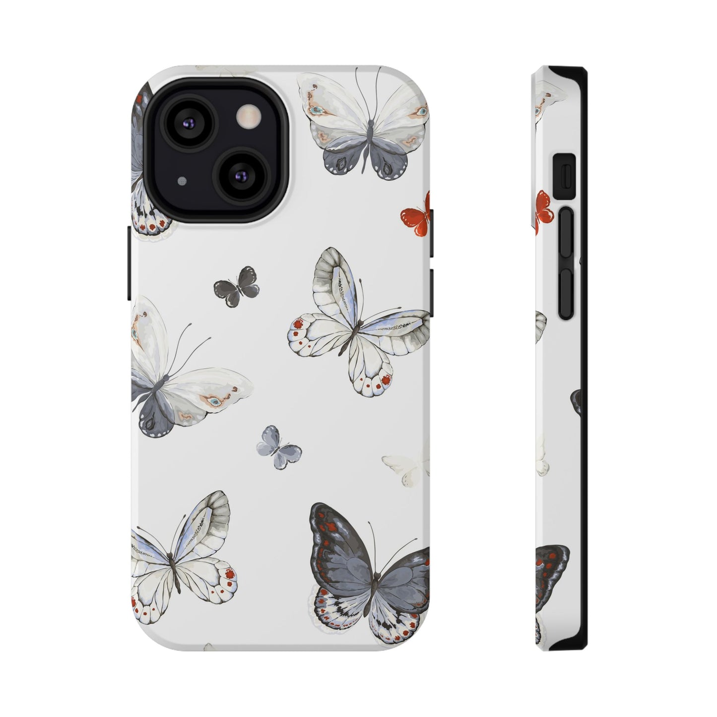 Butterfly Impact-Resistant Phone Case, Elegant Phone Cover, Gifts for Her, Nature Lovers, Eco-friendly Design, Cute Butterfly Case