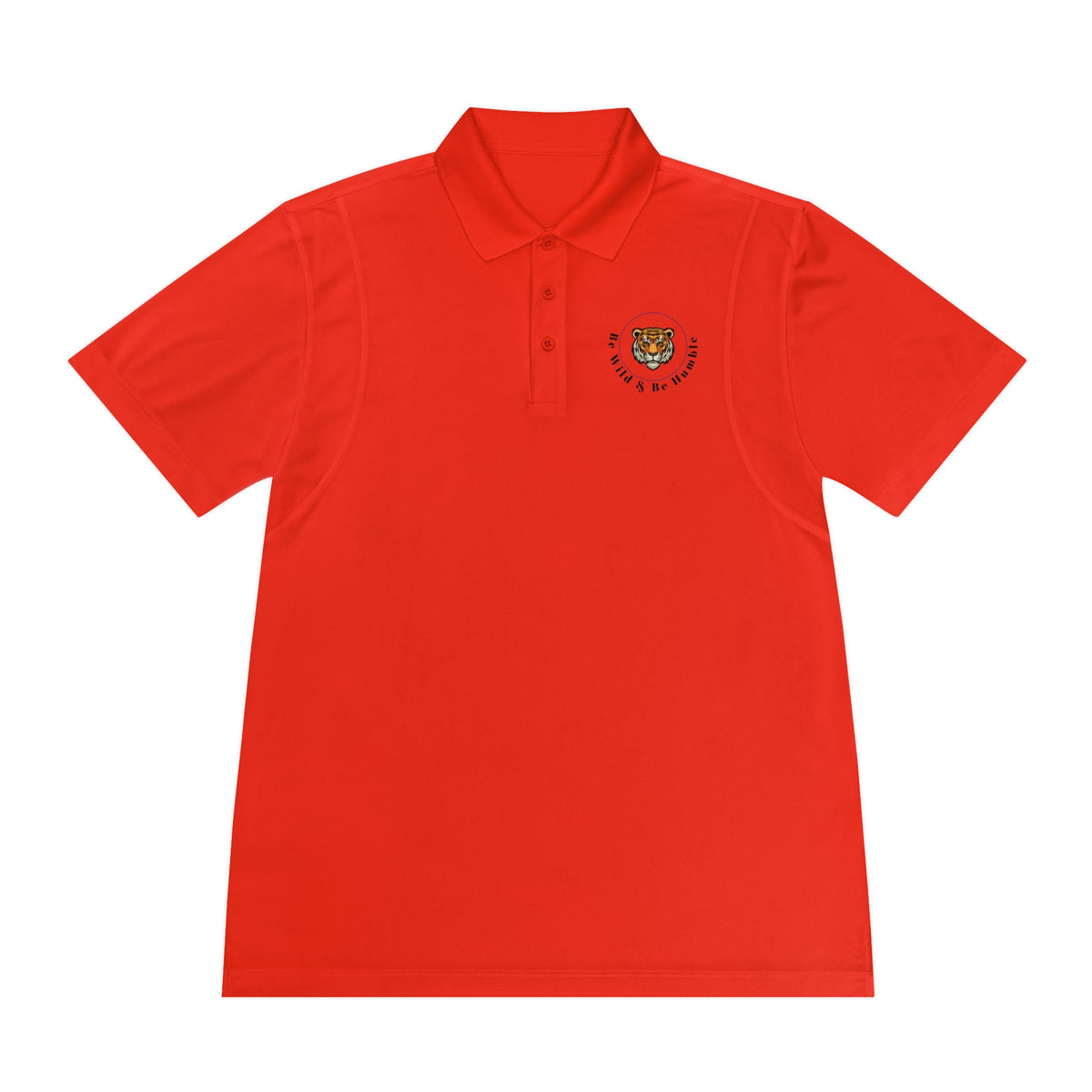 Men's Tiger Crest Polo Shirt — Athletic Golf & Casual Sport Polo