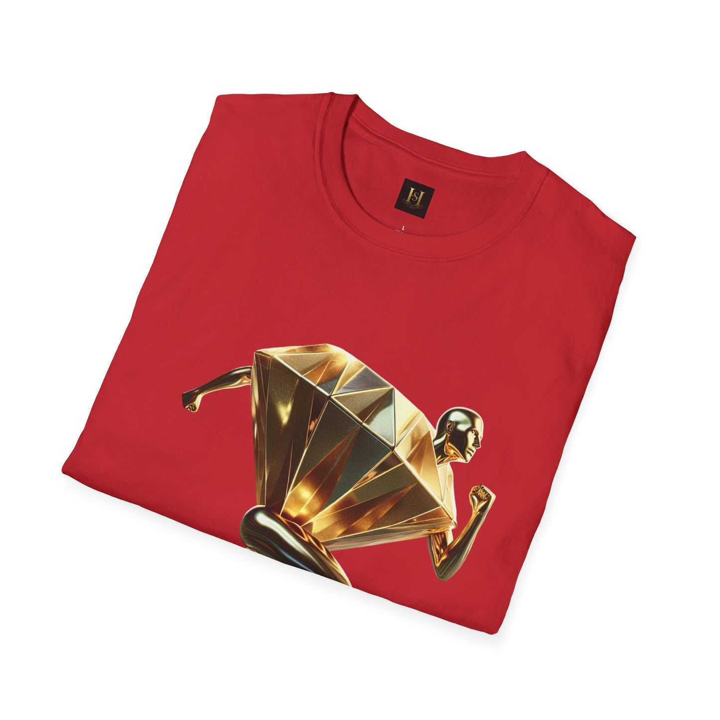 Diamond Runner Unisex Softstyle T-Shirt | Trendy Graphic Tee | Gift for Athletes, Birthday, Fitness Enthusiasts, Casual Wear, Art Lovers