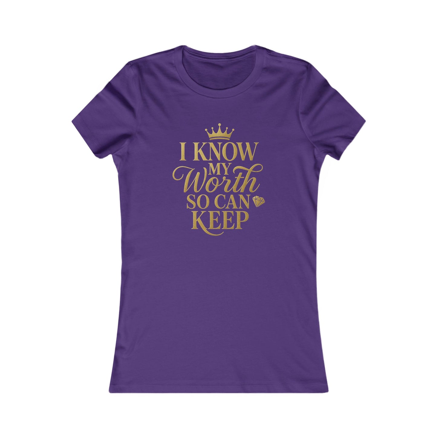 Empowering Women's Tee - "I Know My Worth" Statement Shirt