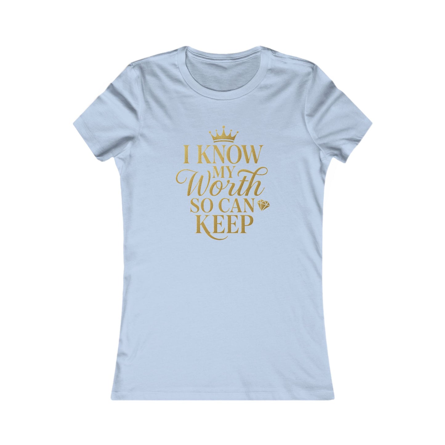 Empowering Women's Tee - "I Know My Worth" Statement Shirt