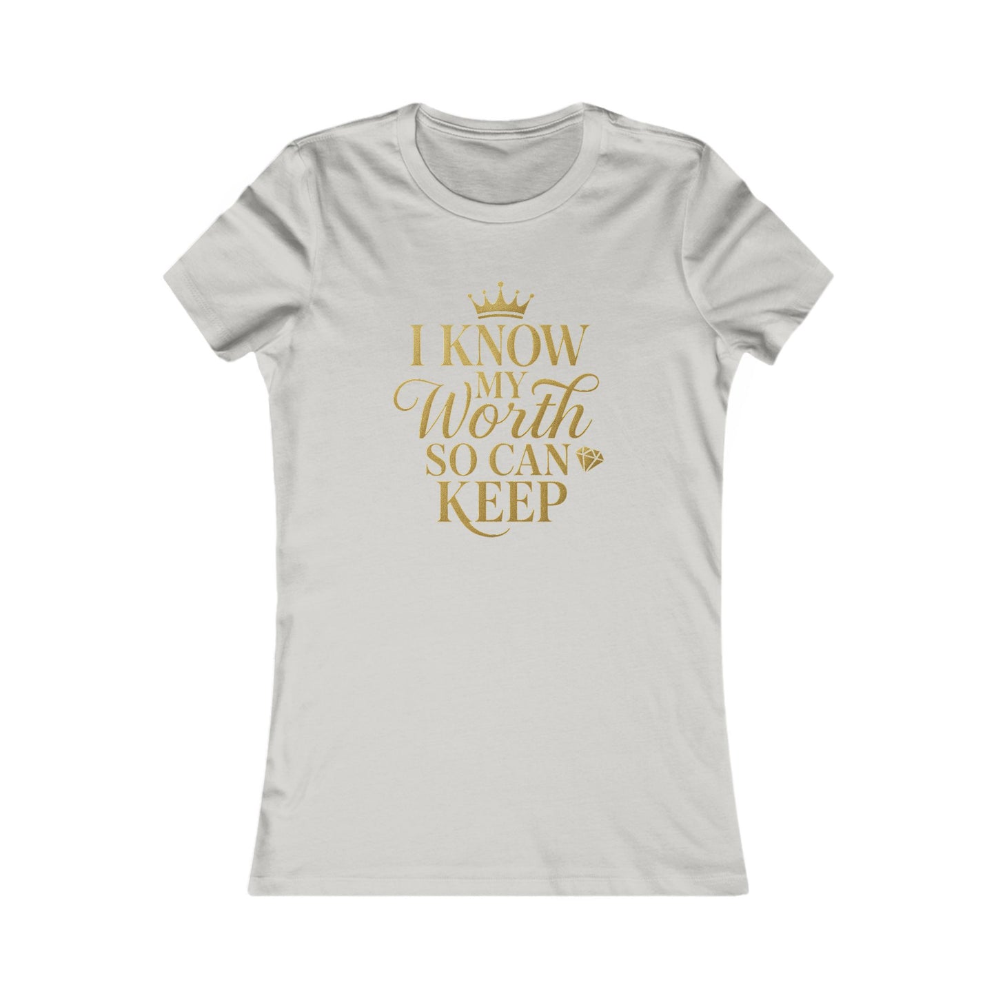 Empowering Women's Tee - "I Know My Worth" Statement Shirt