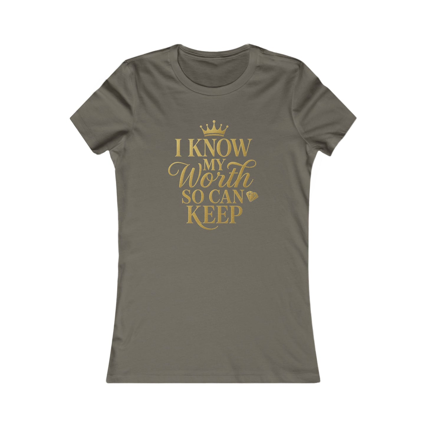 Empowering Women's Tee - "I Know My Worth" Statement Shirt