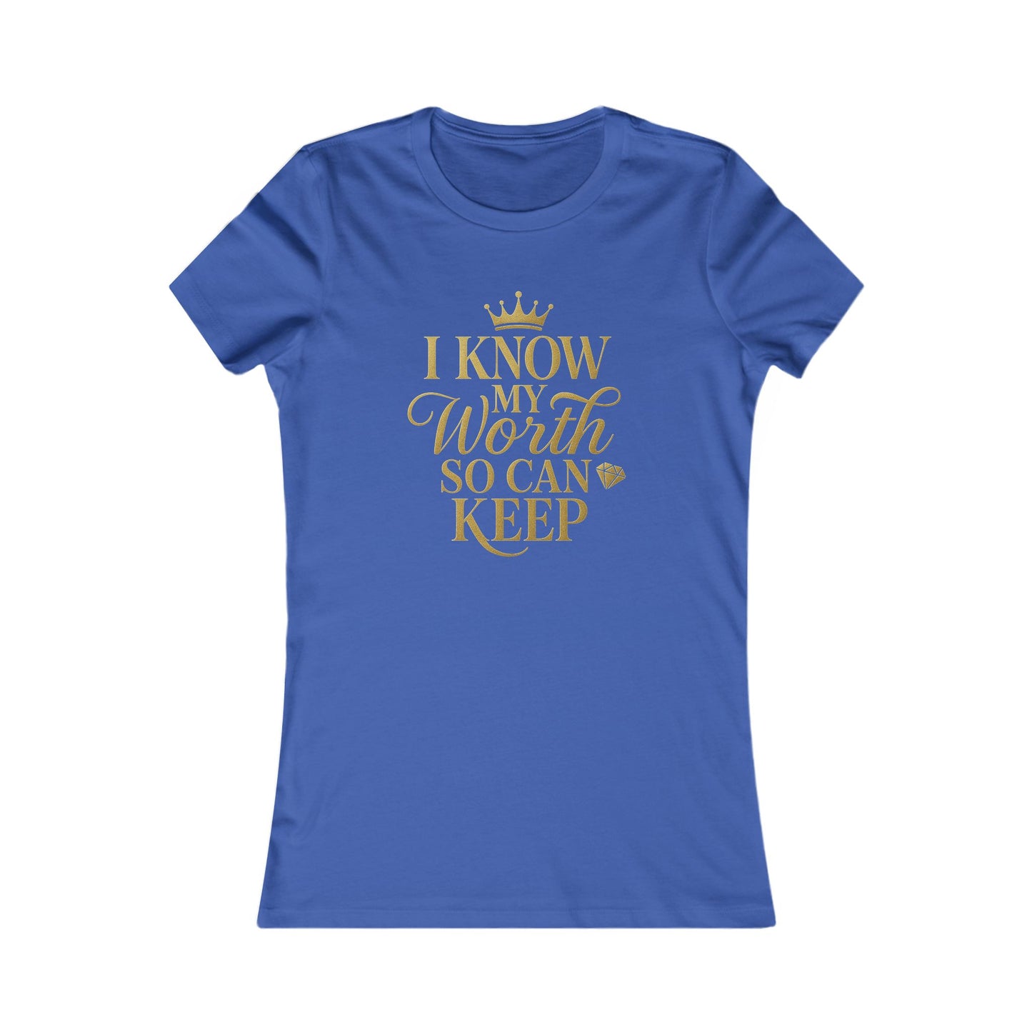 Empowering Women's Tee - "I Know My Worth" Statement Shirt