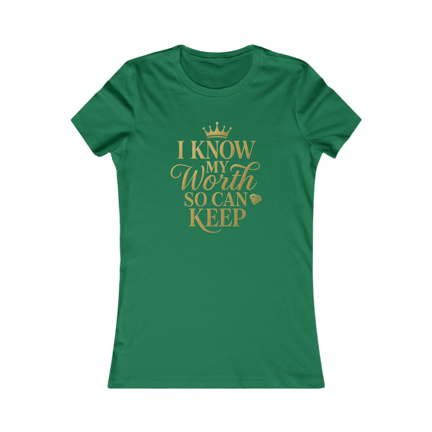 Empowering Women's Tee - "I Know My Worth" Statement Shirt