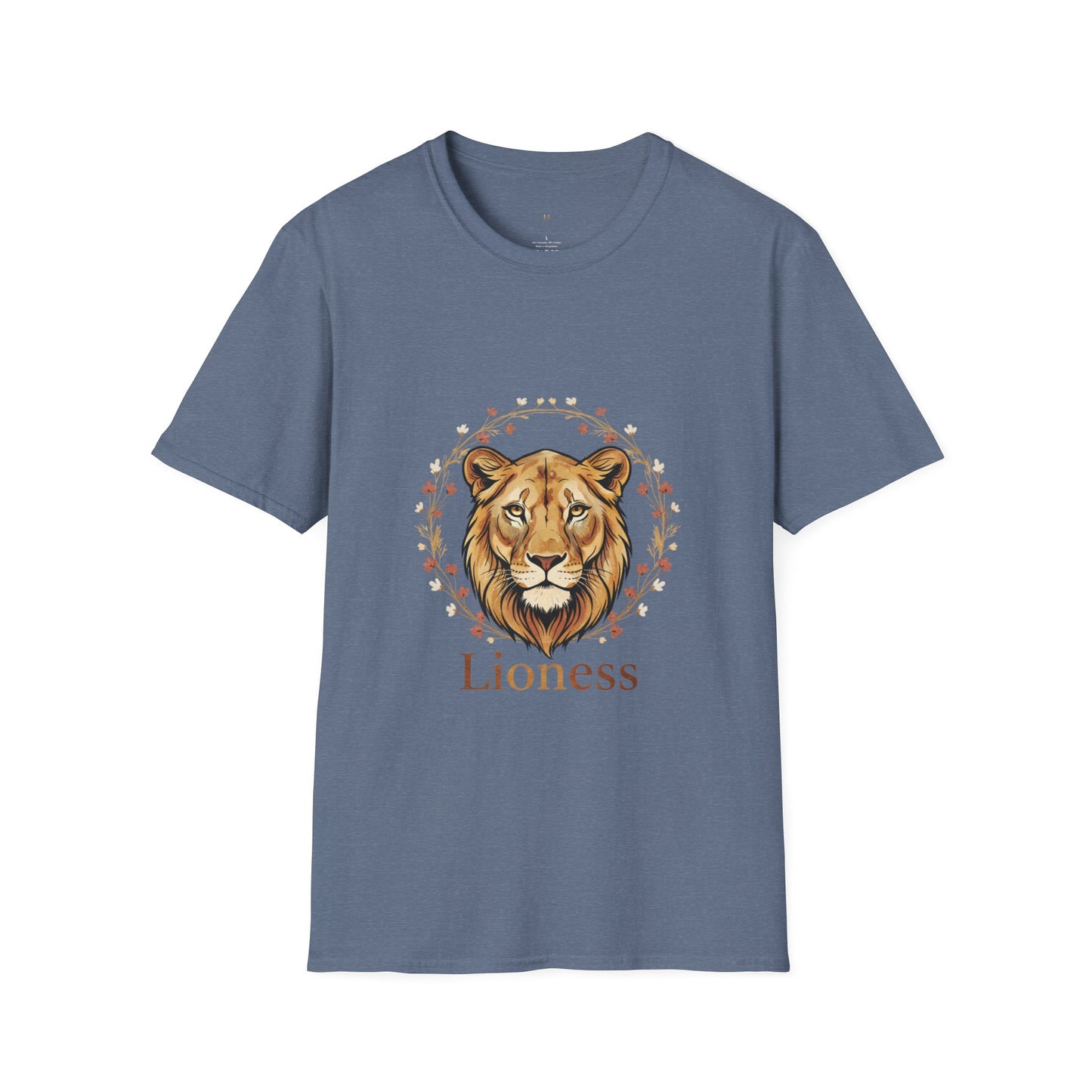 Lioness Floral Tee — Women's Lion Head T-Shirt