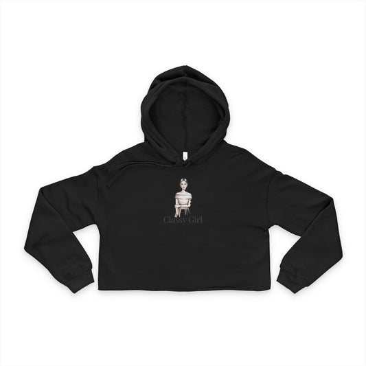 Cropped Hoodie: Love & Empowerment Design