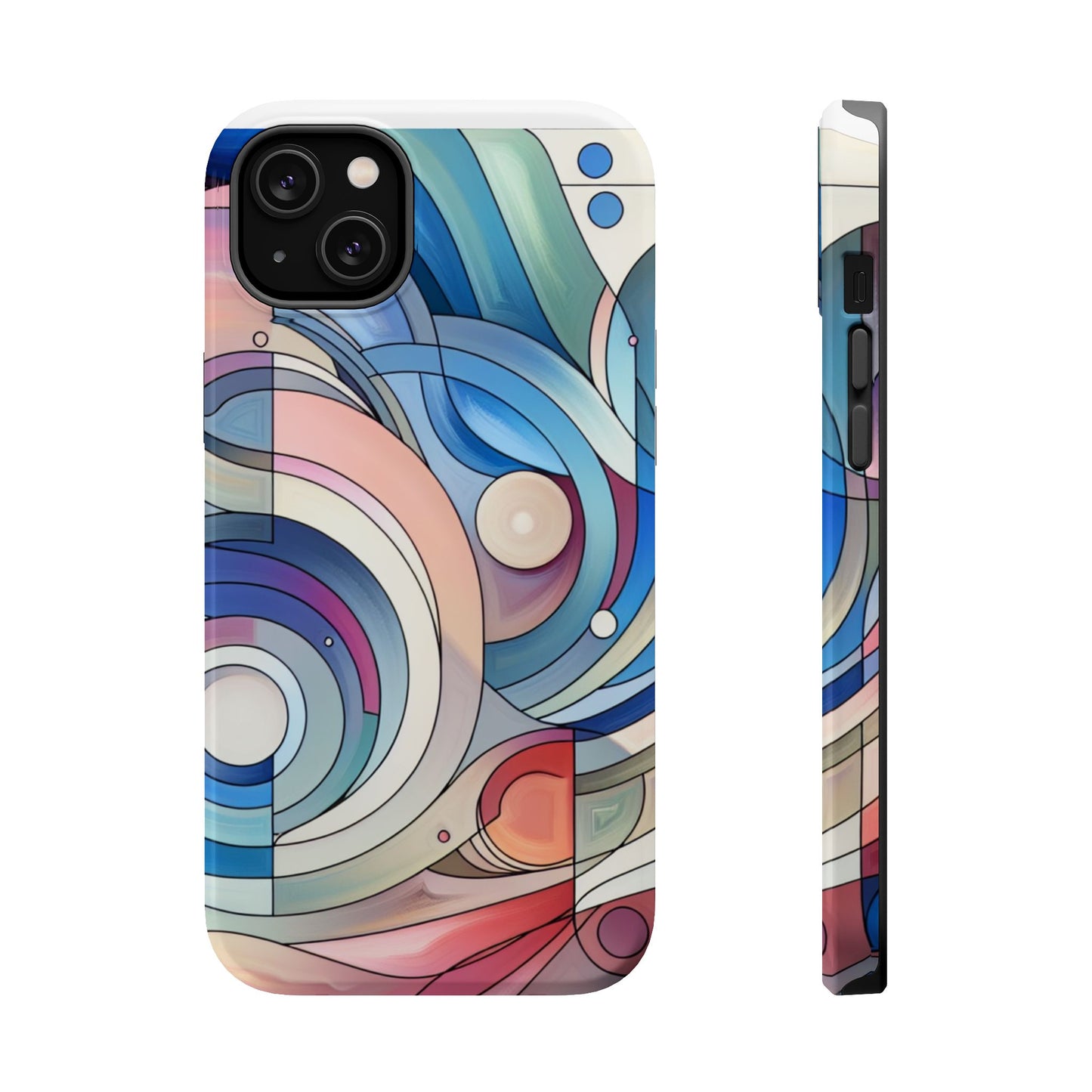 Artistic Magnetic Phone Case | Abstract Colorful Design, Unique Gift for Artists, Stylish Protection, Holiday Essentials, Phone Accessory
