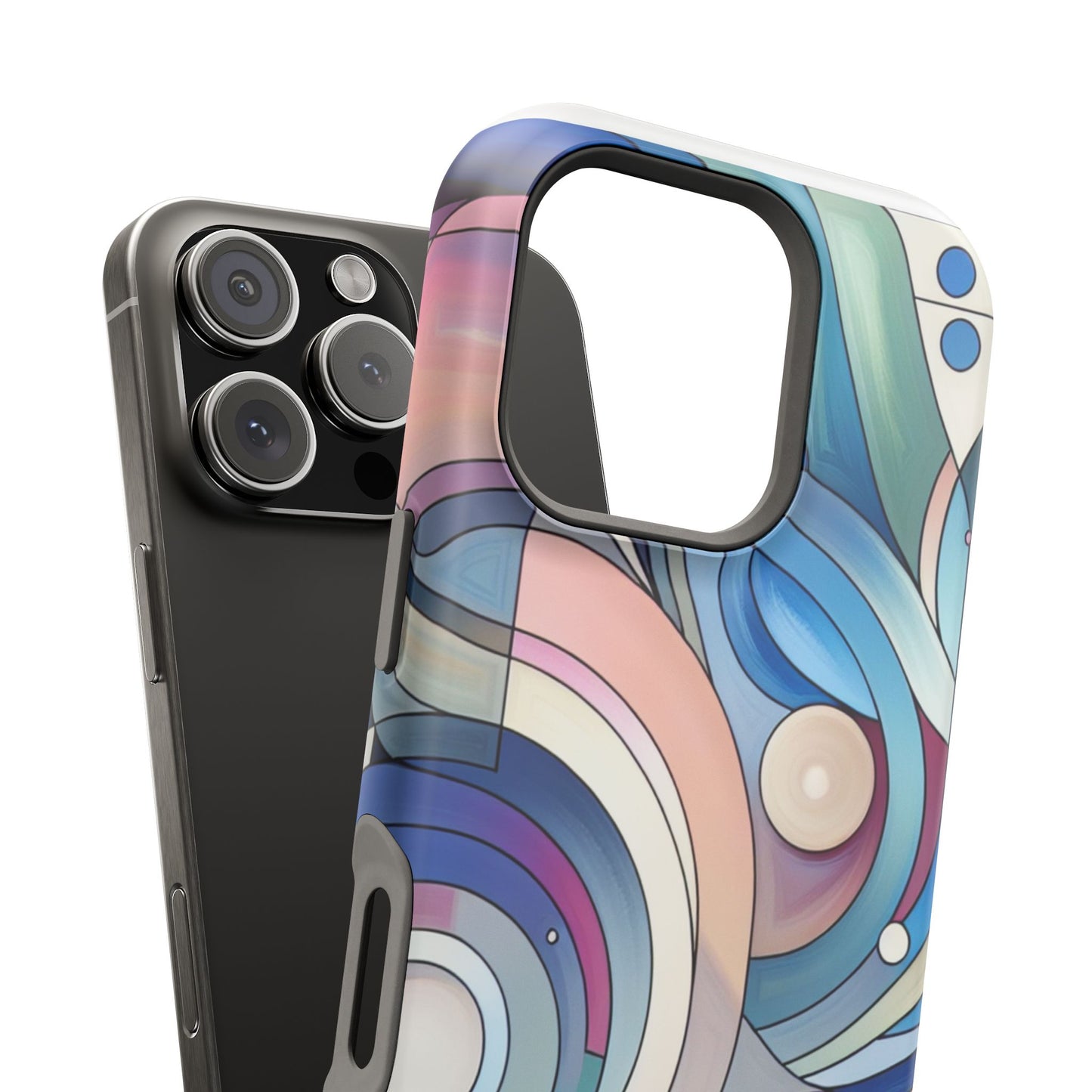 Artistic Magnetic Phone Case | Abstract Colorful Design, Unique Gift for Artists, Stylish Protection, Holiday Essentials, Phone Accessory