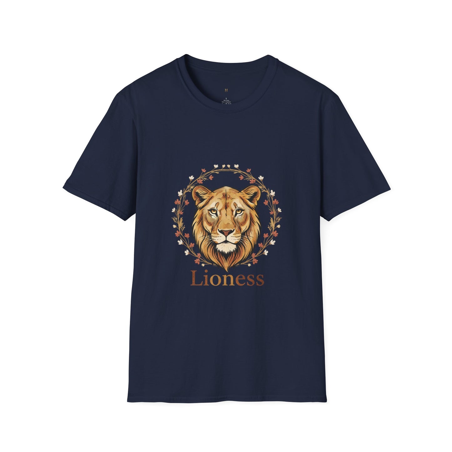 Lioness Floral Tee — Women's Lion Head T-Shirt