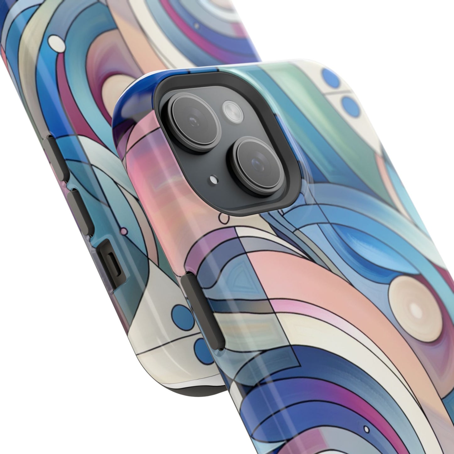 Artistic Magnetic Phone Case | Abstract Colorful Design, Unique Gift for Artists, Stylish Protection, Holiday Essentials, Phone Accessory