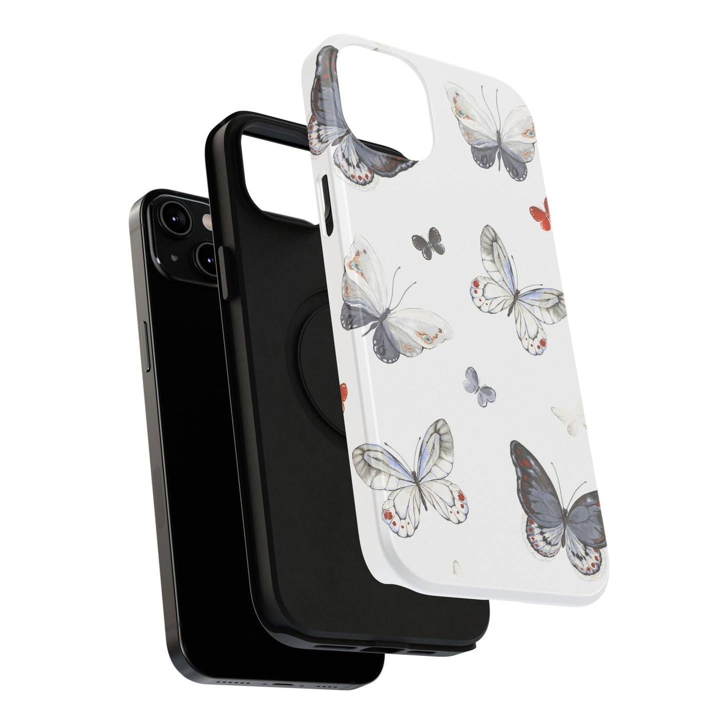 Butterfly Impact-Resistant Phone Case, Elegant Phone Cover, Gifts for Her, Nature Lovers, Eco-friendly Design, Cute Butterfly Case