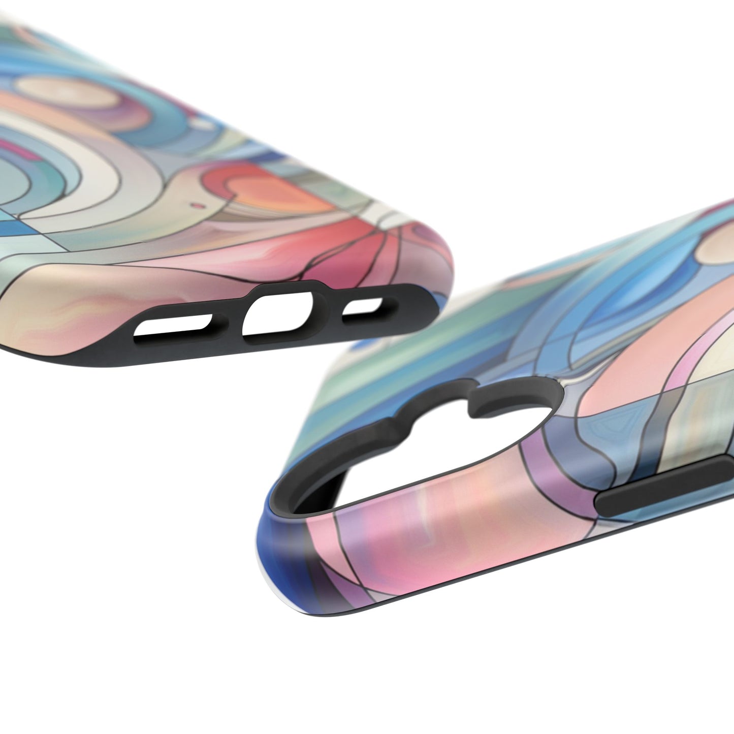 Artistic Magnetic Phone Case | Abstract Colorful Design, Unique Gift for Artists, Stylish Protection, Holiday Essentials, Phone Accessory