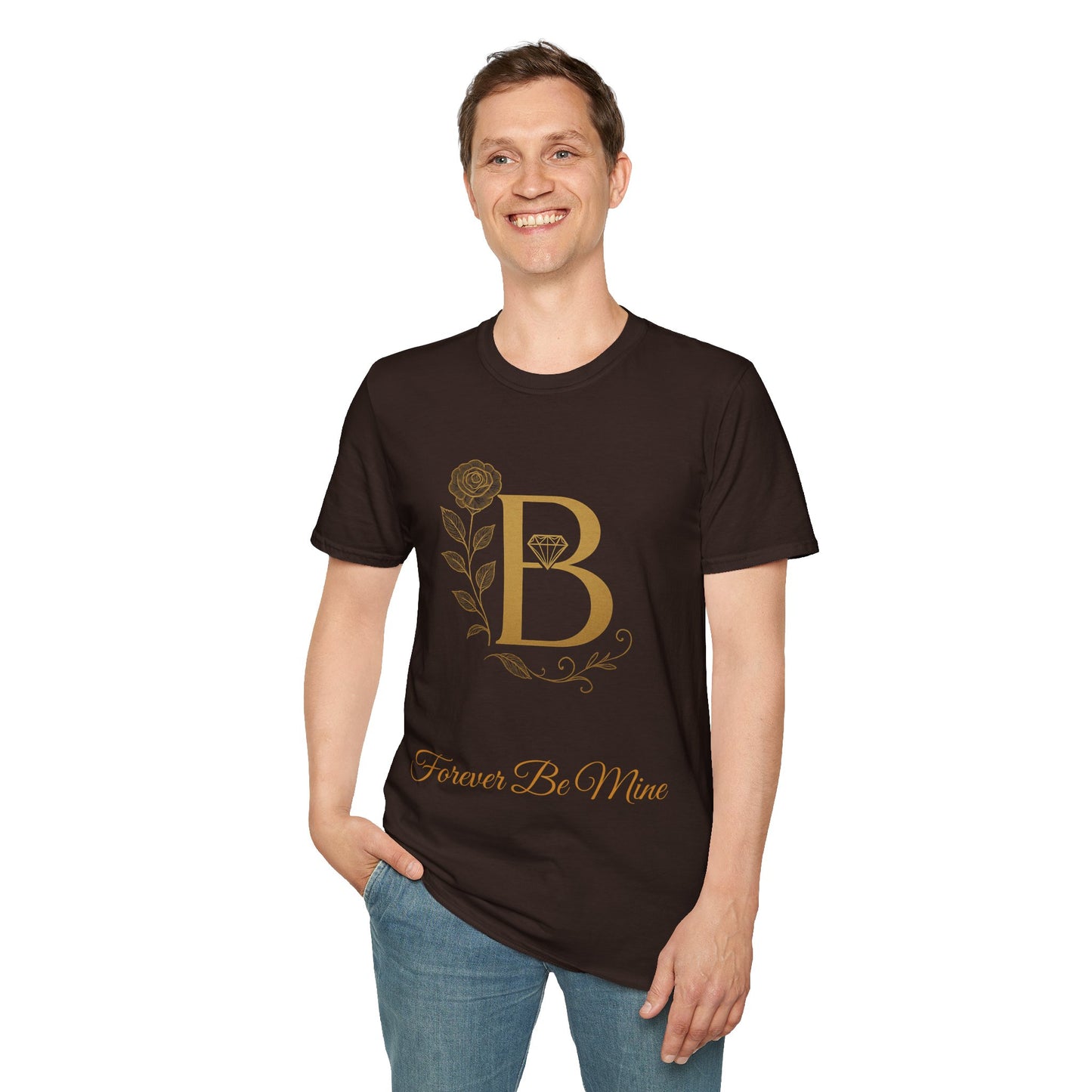Personalized Floral Monogram T-Shirt, Forever Be Mine Shirt