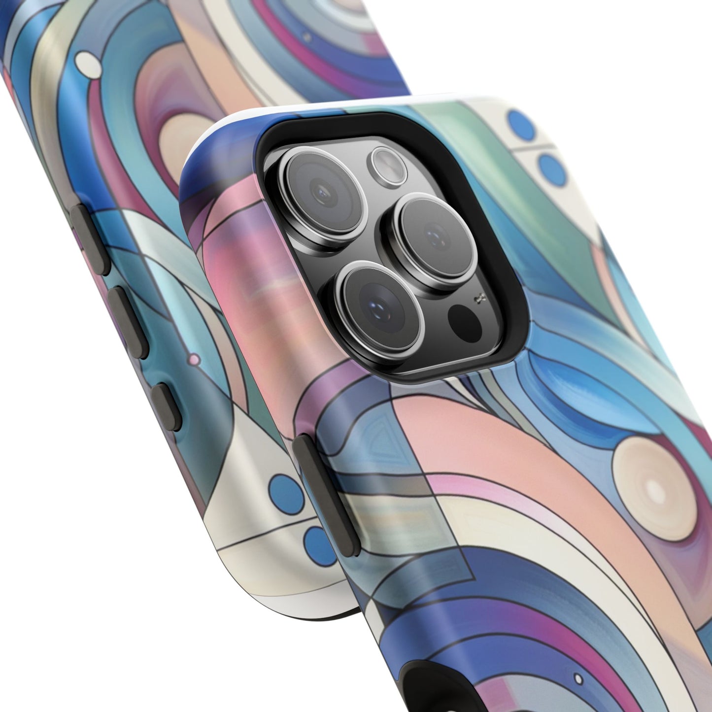 Artistic Magnetic Phone Case | Abstract Colorful Design, Unique Gift for Artists, Stylish Protection, Holiday Essentials, Phone Accessory