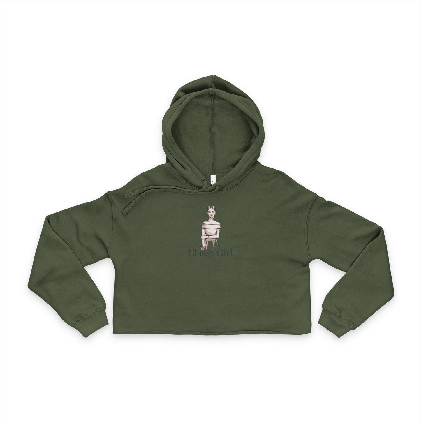 Cropped Hoodie: Love & Empowerment Design