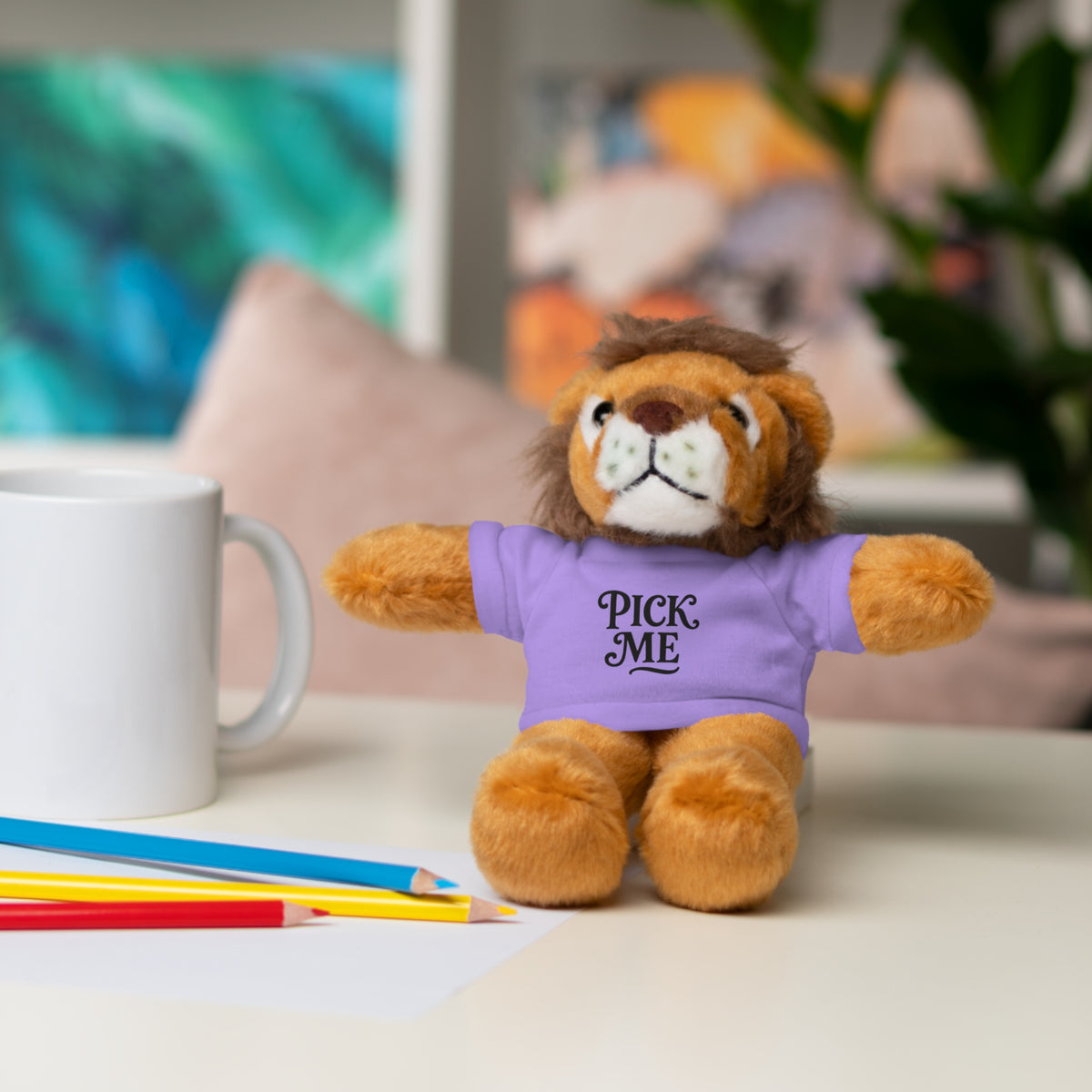 Pick Me Plush Bear with Tee — Cute Stuffed Animal Gift