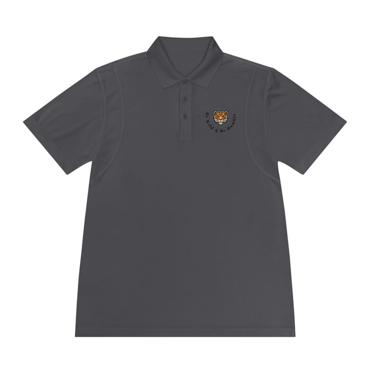 Men's Tiger Crest Polo Shirt — Athletic Golf & Casual Sport Polo