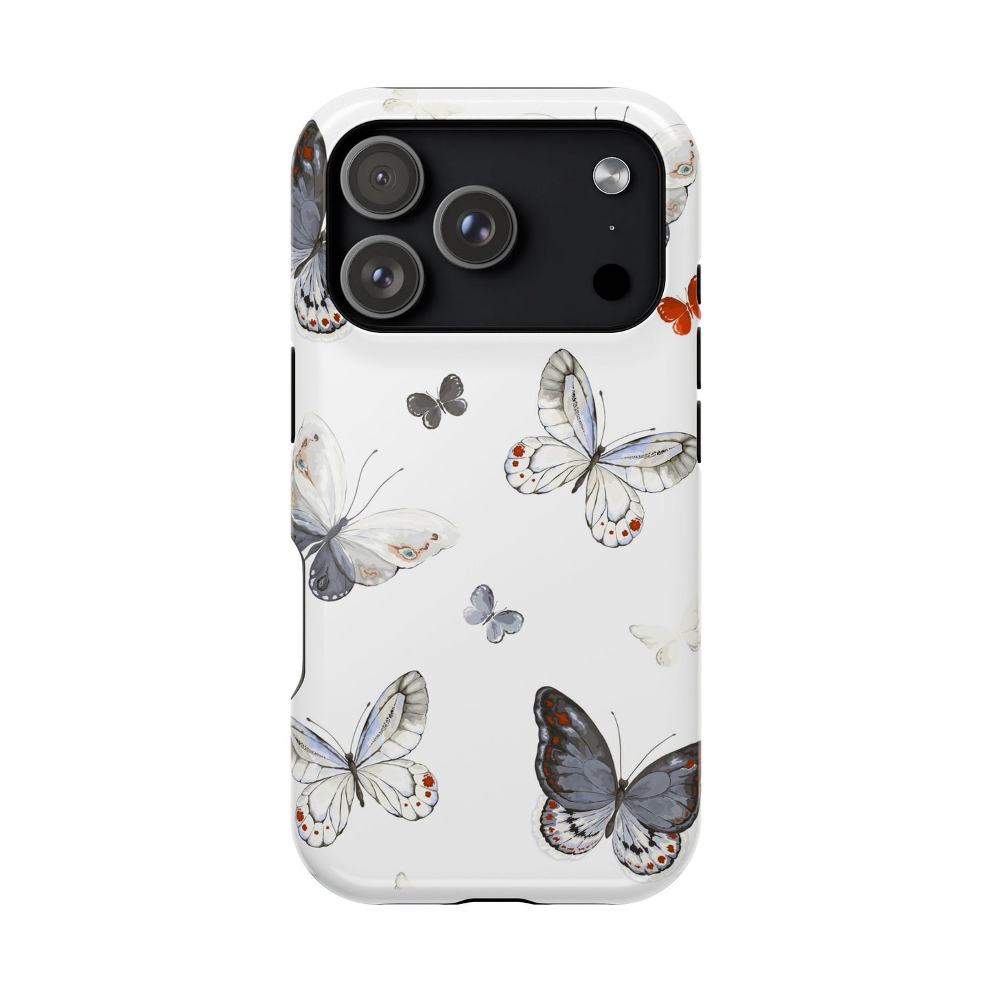 Butterfly Impact-Resistant Phone Case, Elegant Phone Cover, Gifts for Her, Nature Lovers, Eco-friendly Design, Cute Butterfly Case