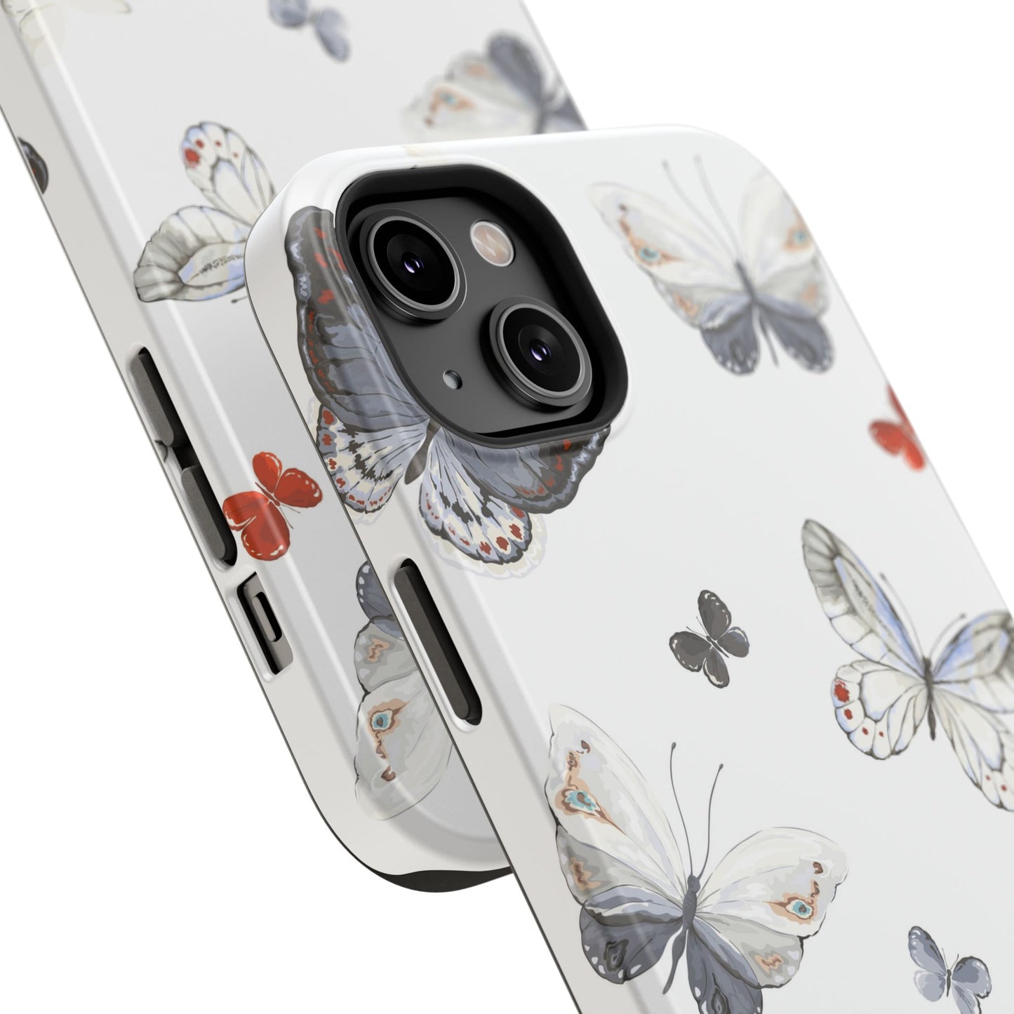 Butterfly Impact-Resistant Phone Case, Elegant Phone Cover, Gifts for Her, Nature Lovers, Eco-friendly Design, Cute Butterfly Case