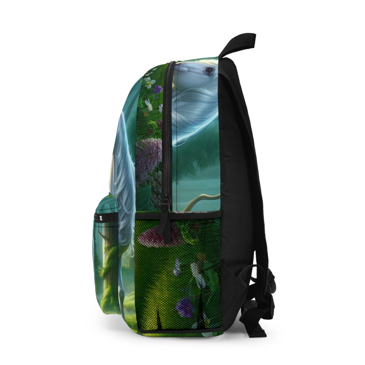 Unicorn Forest Backpack — Enchanted Mythical Horse School Bag