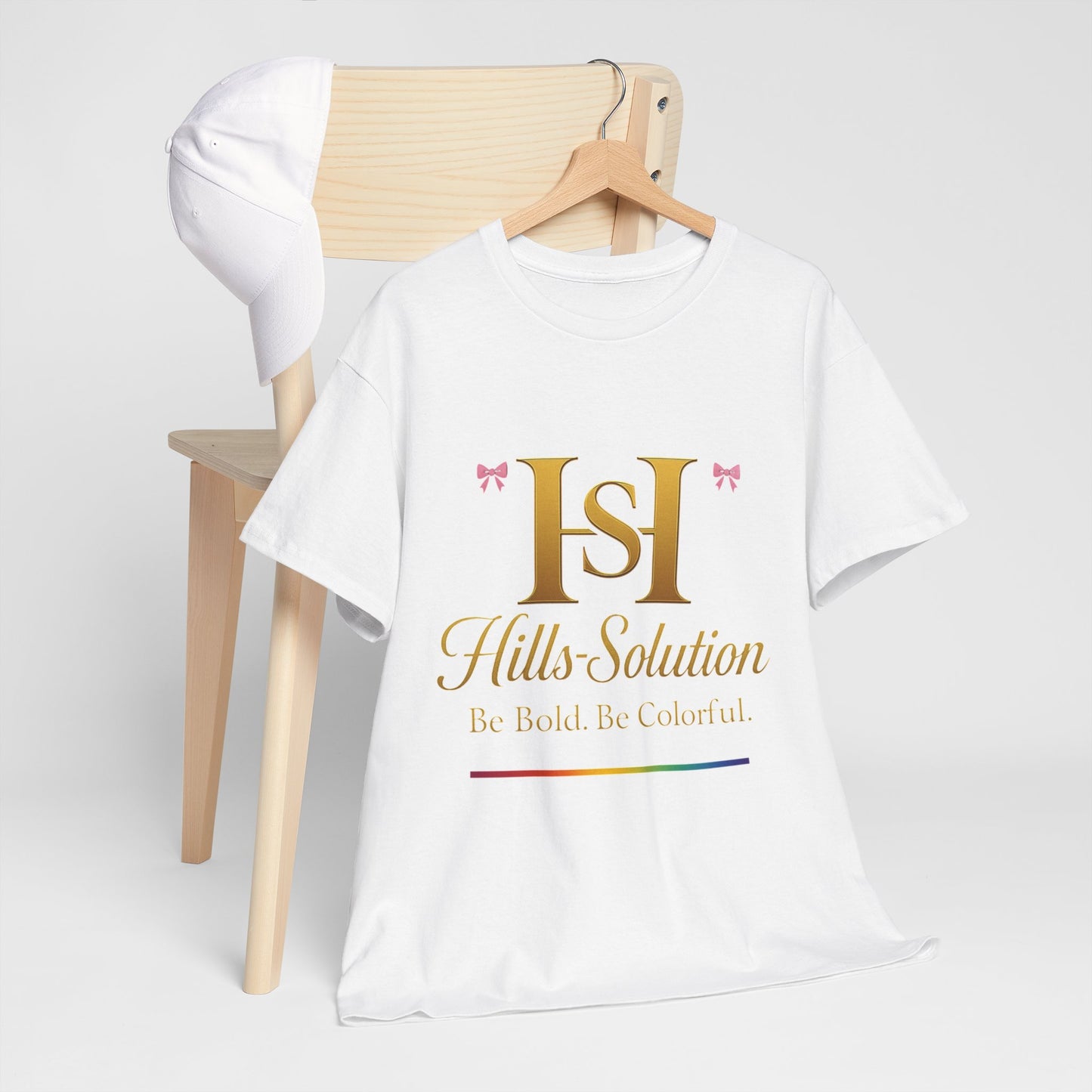 Be Bold Be Colorful Graphic Tee — Vibrant Hills Solution T-Shirt