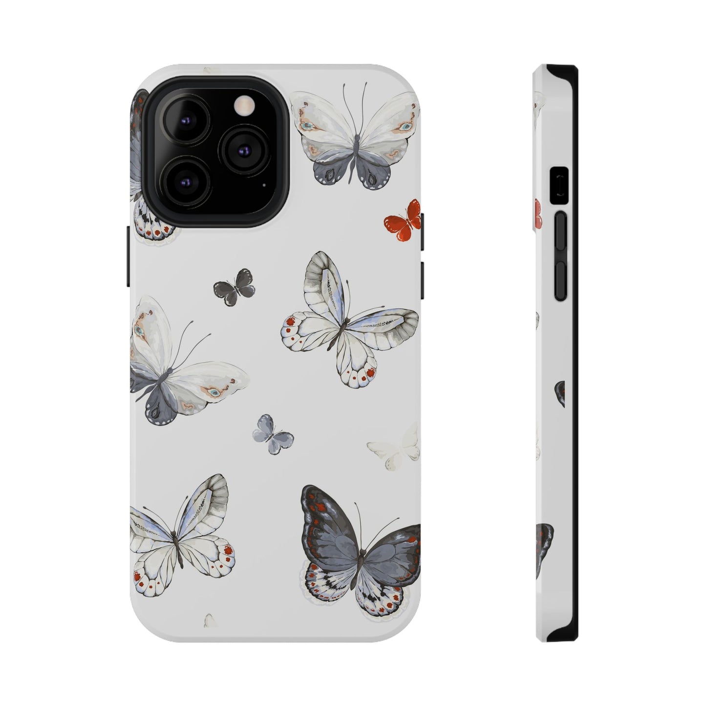 Butterfly Impact-Resistant Phone Case, Elegant Phone Cover, Gifts for Her, Nature Lovers, Eco-friendly Design, Cute Butterfly Case