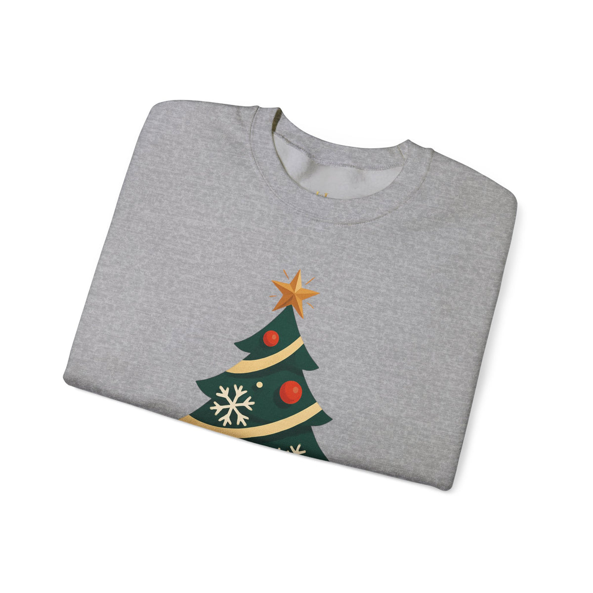 Christmas Tree Crewneck Sweatshirt – "Merry & Bright" Holiday Sweatshirt