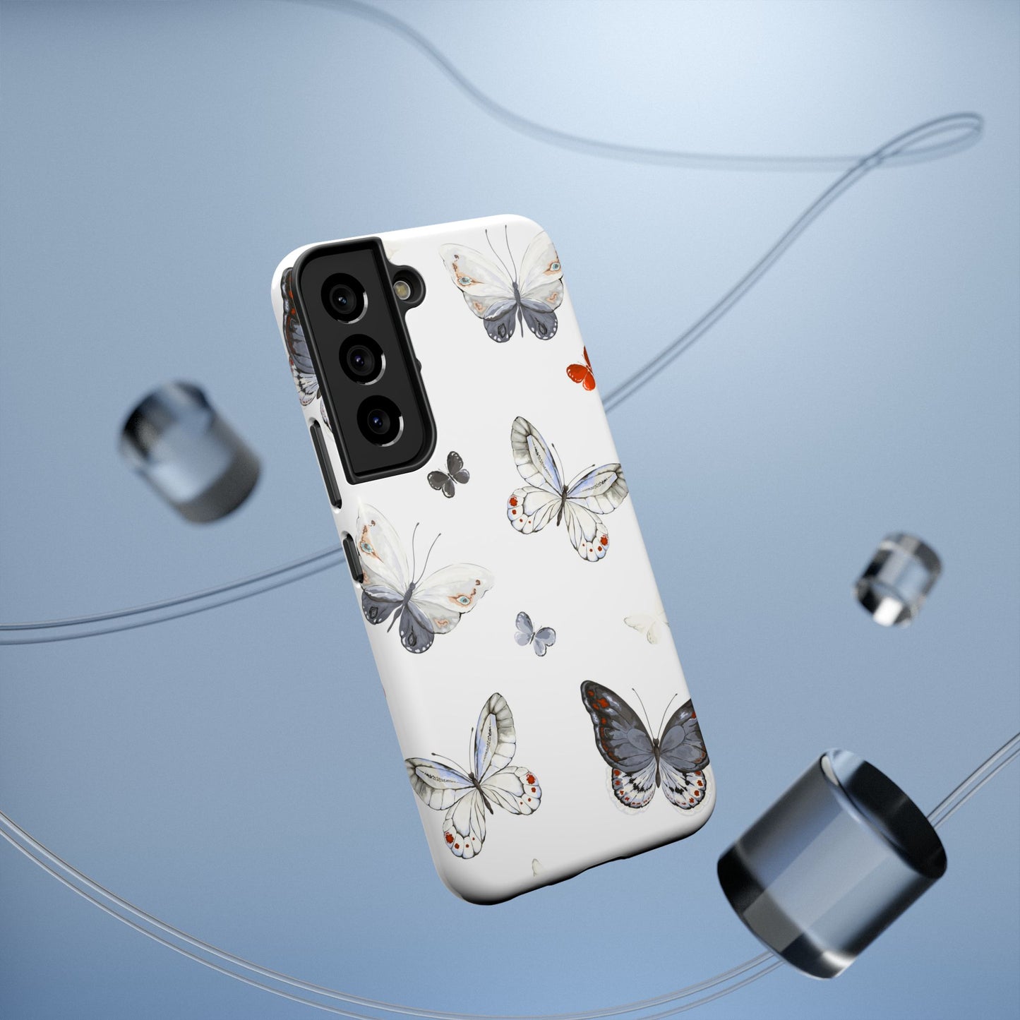 Butterfly Impact-Resistant Phone Case, Elegant Phone Cover, Gifts for Her, Nature Lovers, Eco-friendly Design, Cute Butterfly Case