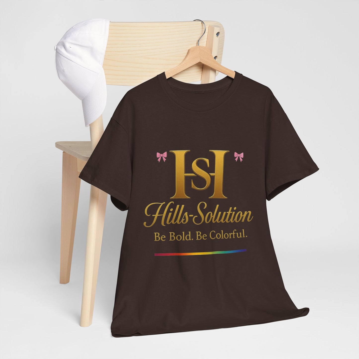 Be Bold Be Colorful Graphic Tee — Vibrant Hills Solution T-Shirt