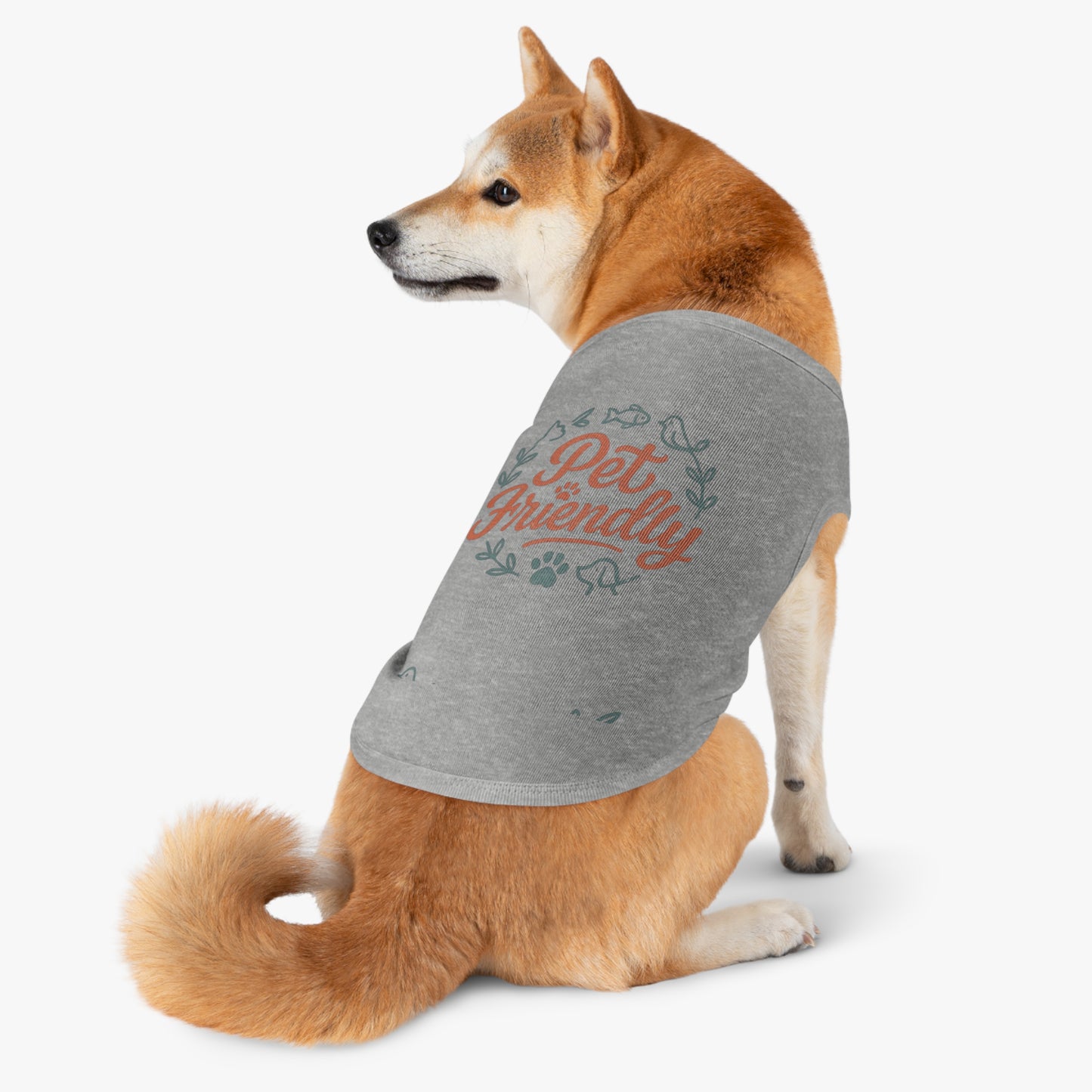 Pet Tank Top - "Pet Friendly" Graphic Dog & Cat Shirt
