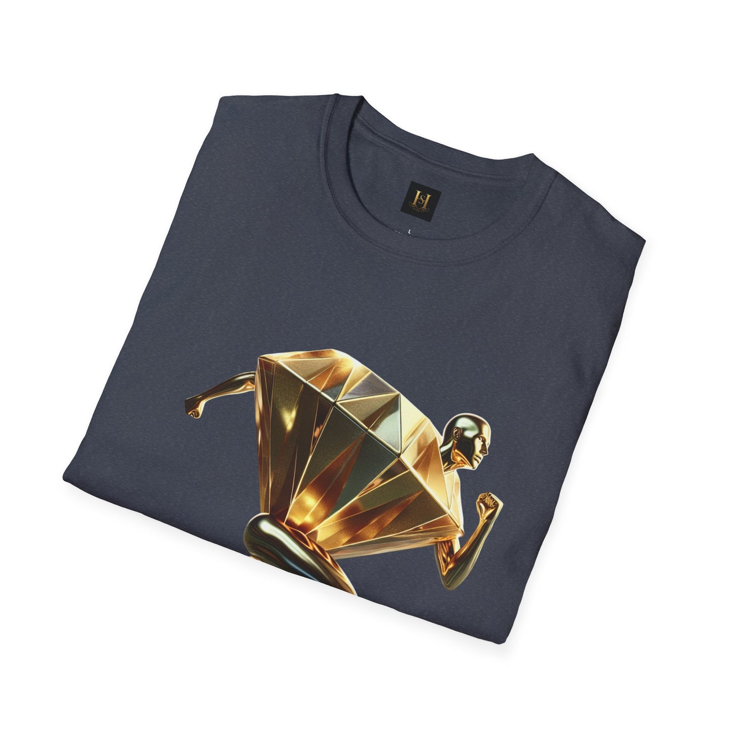 Diamond Runner Unisex Softstyle T-Shirt | Trendy Graphic Tee | Gift for Athletes, Birthday, Fitness Enthusiasts, Casual Wear, Art Lovers