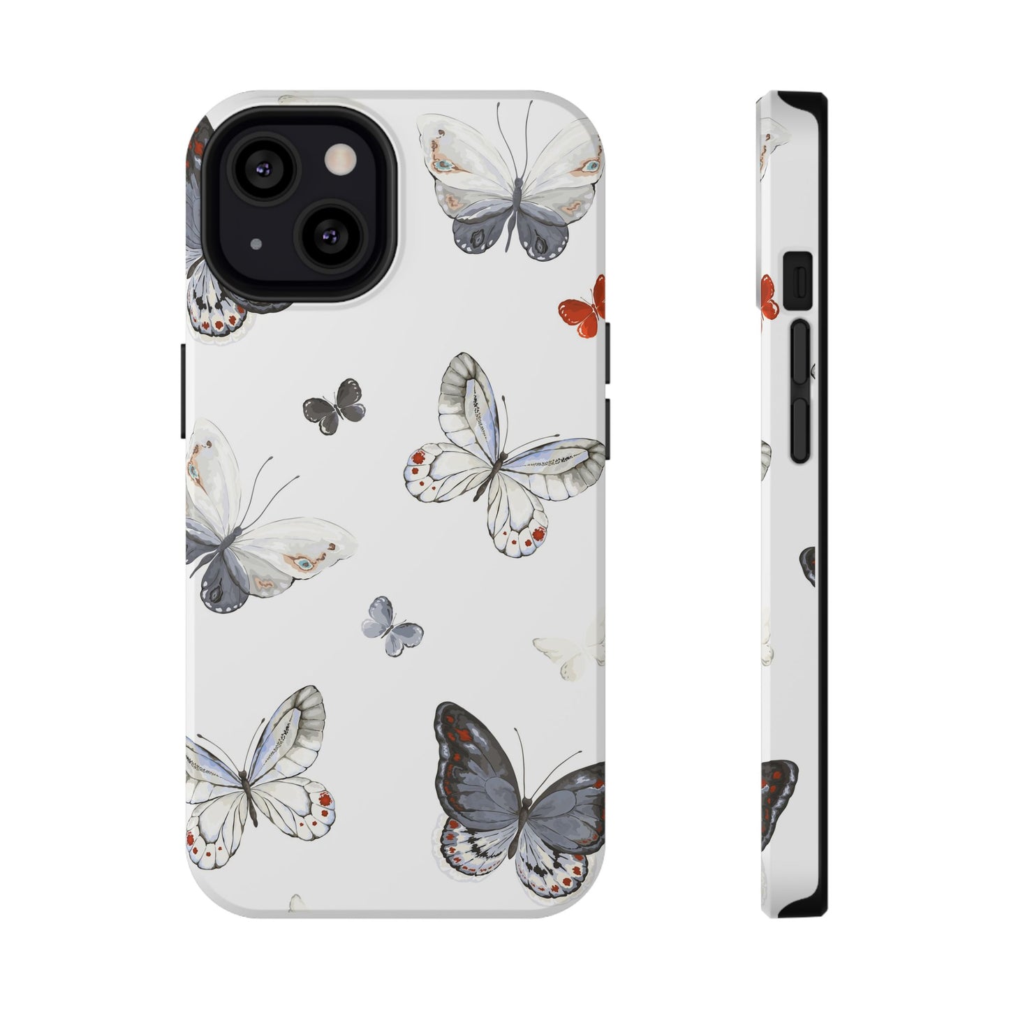 Butterfly Impact-Resistant Phone Case, Elegant Phone Cover, Gifts for Her, Nature Lovers, Eco-friendly Design, Cute Butterfly Case