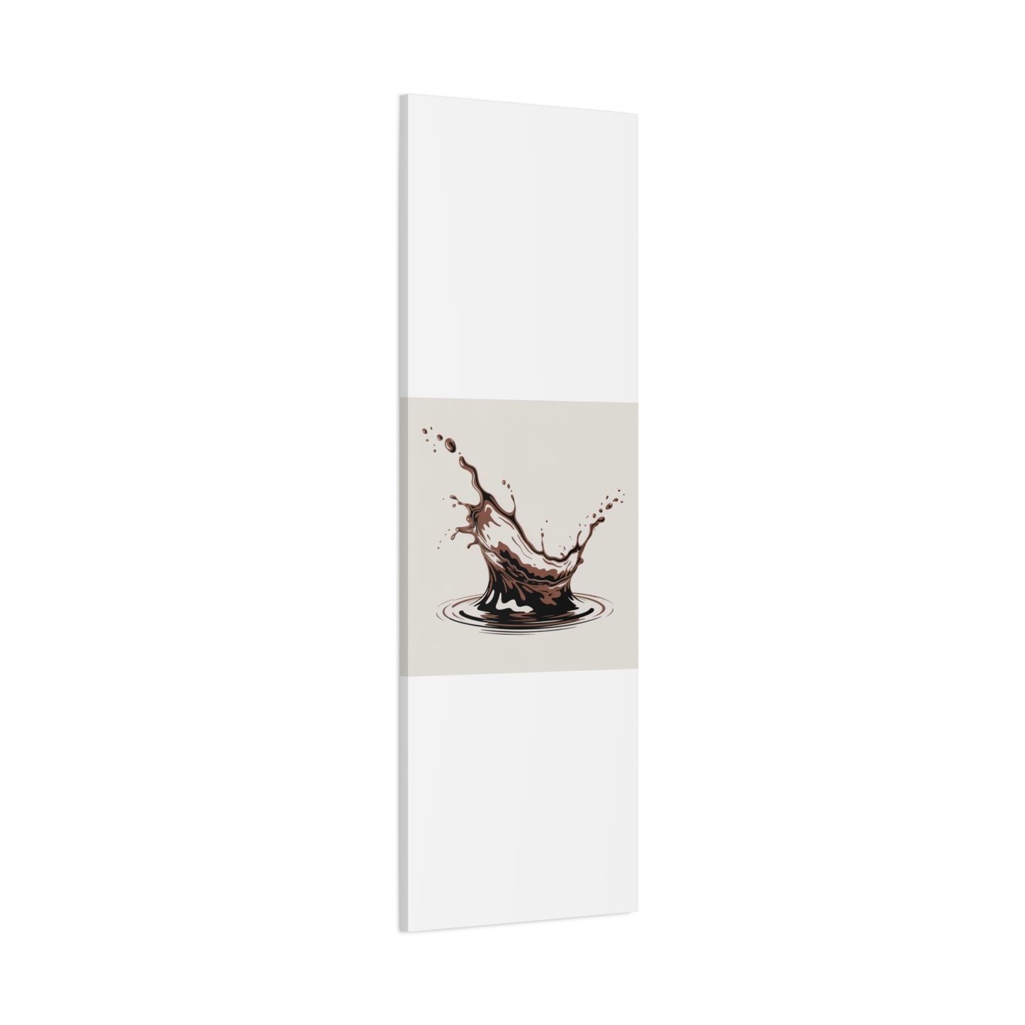 Chocolate Splash Matte Canvas Wall Art – Modern Kitchen Decor