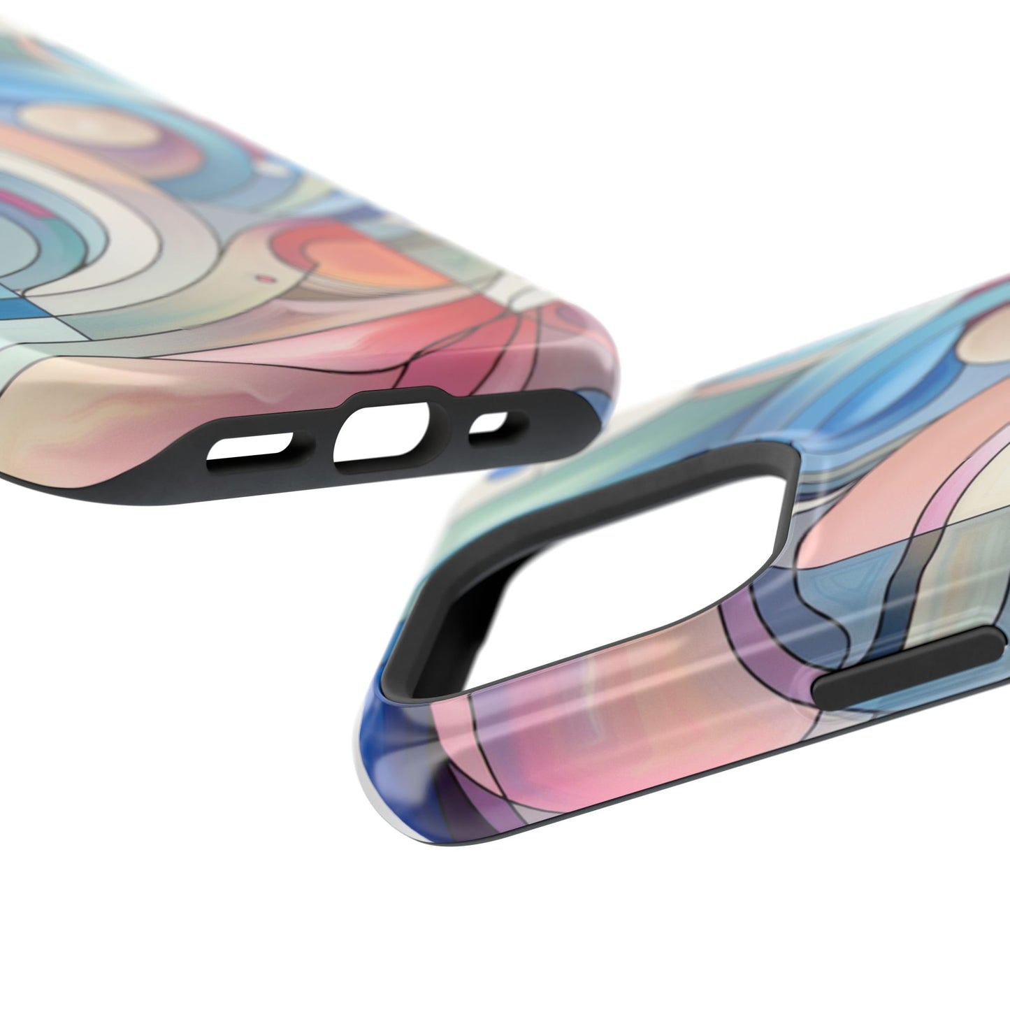 Artistic Magnetic Phone Case | Abstract Colorful Design, Unique Gift for Artists, Stylish Protection, Holiday Essentials, Phone Accessory