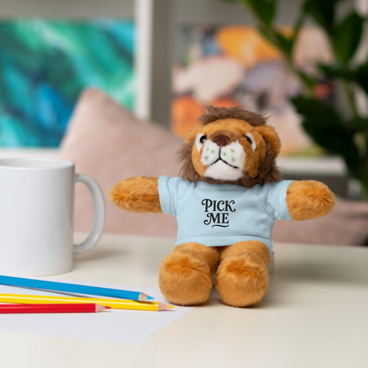 Pick Me Plush Bear with Tee — Cute Stuffed Animal Gift