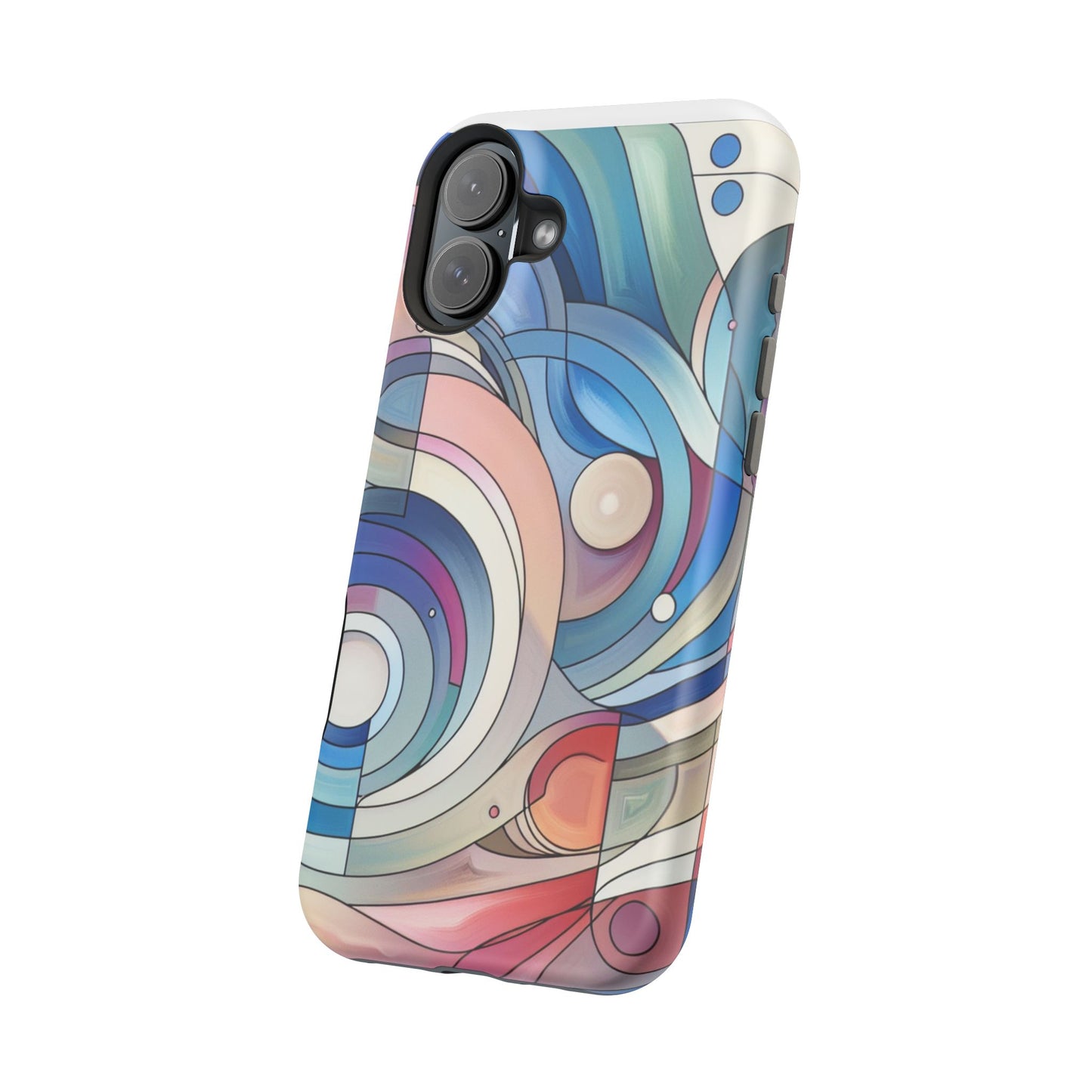 Artistic Magnetic Phone Case | Abstract Colorful Design, Unique Gift for Artists, Stylish Protection, Holiday Essentials, Phone Accessory