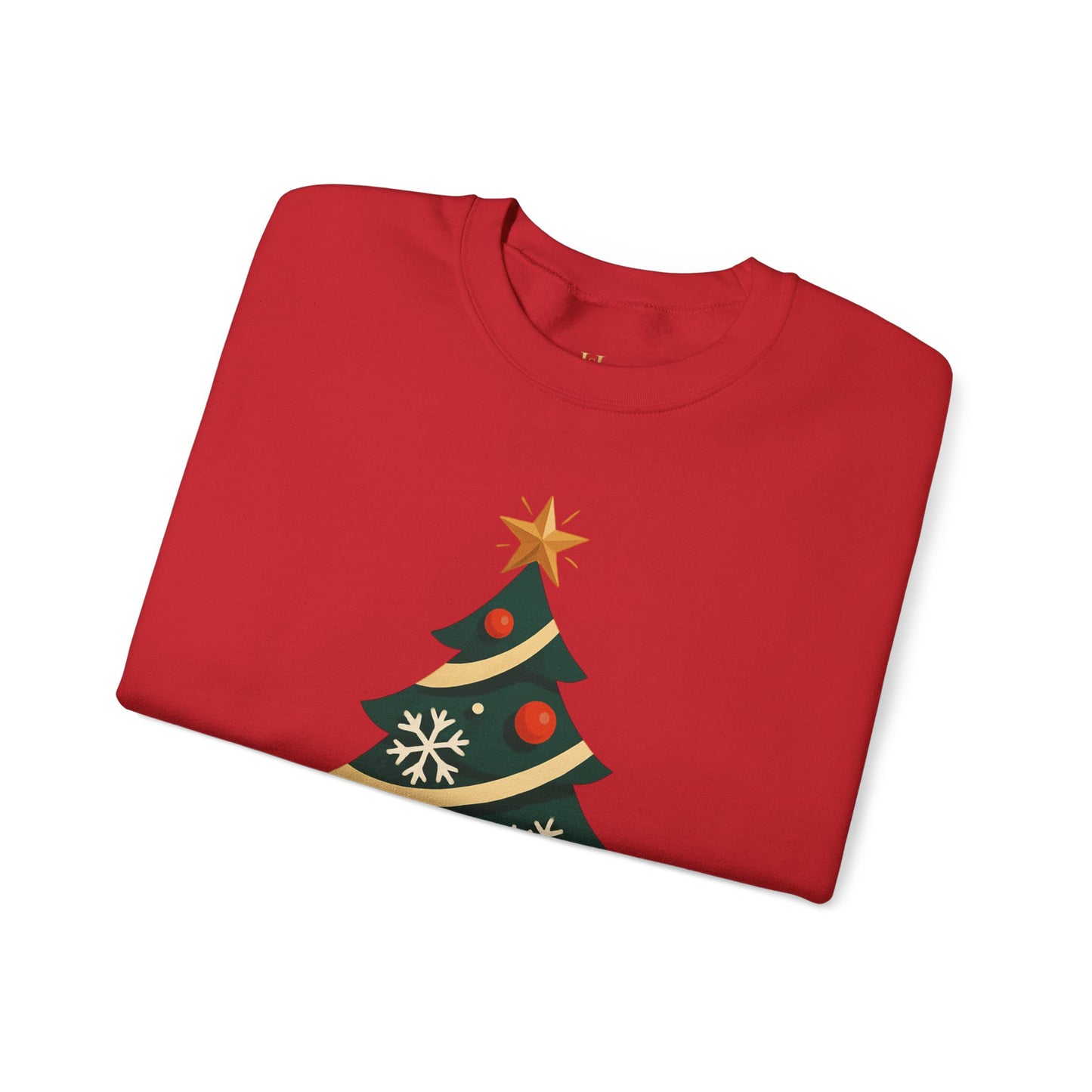 Christmas Tree Crewneck Sweatshirt – "Merry & Bright" Holiday Sweatshirt