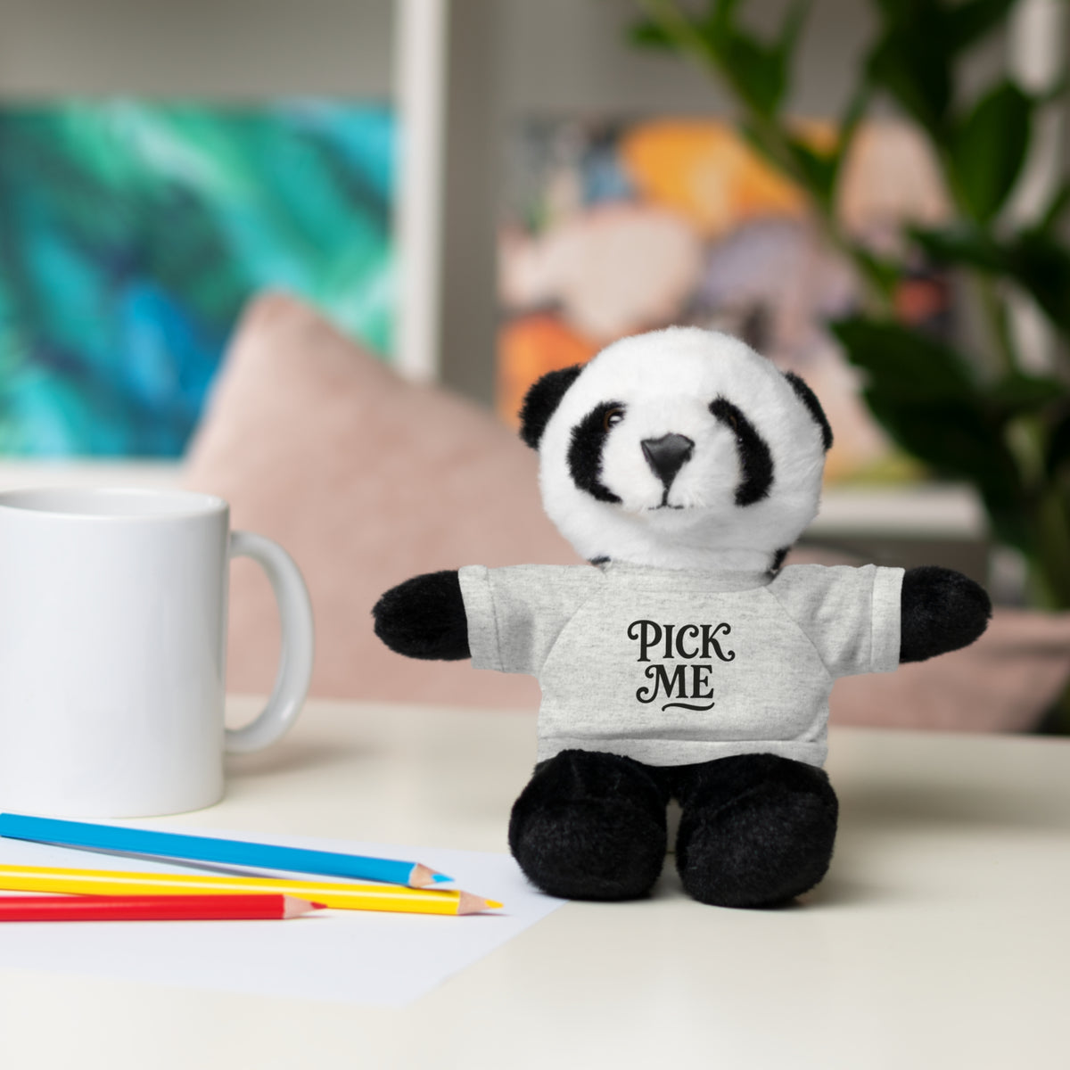 Pick Me Plush Bear with Tee — Cute Stuffed Animal Gift