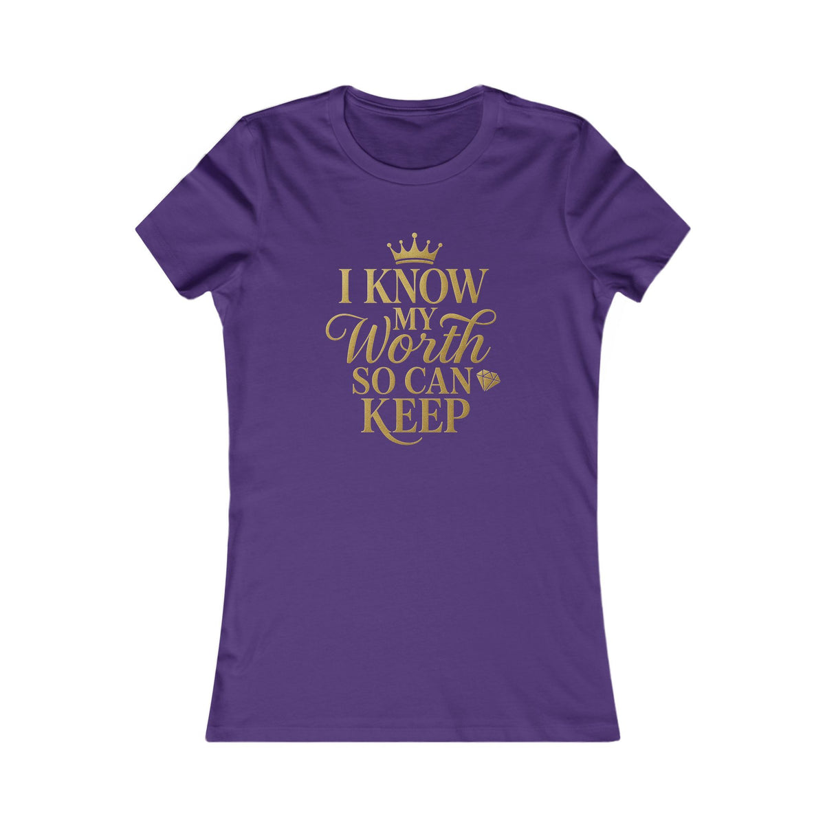 Empowering Women's Tee - "I Know My Worth" Statement Shirt