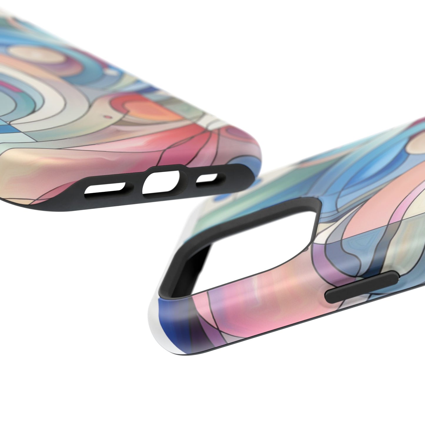 Artistic Magnetic Phone Case | Abstract Colorful Design, Unique Gift for Artists, Stylish Protection, Holiday Essentials, Phone Accessory