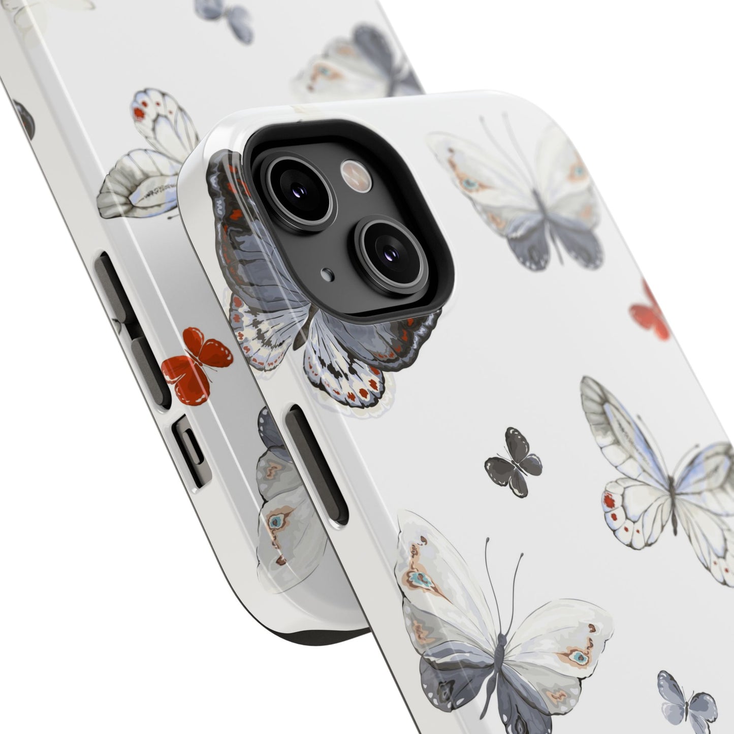 Butterfly Impact-Resistant Phone Case, Elegant Phone Cover, Gifts for Her, Nature Lovers, Eco-friendly Design, Cute Butterfly Case